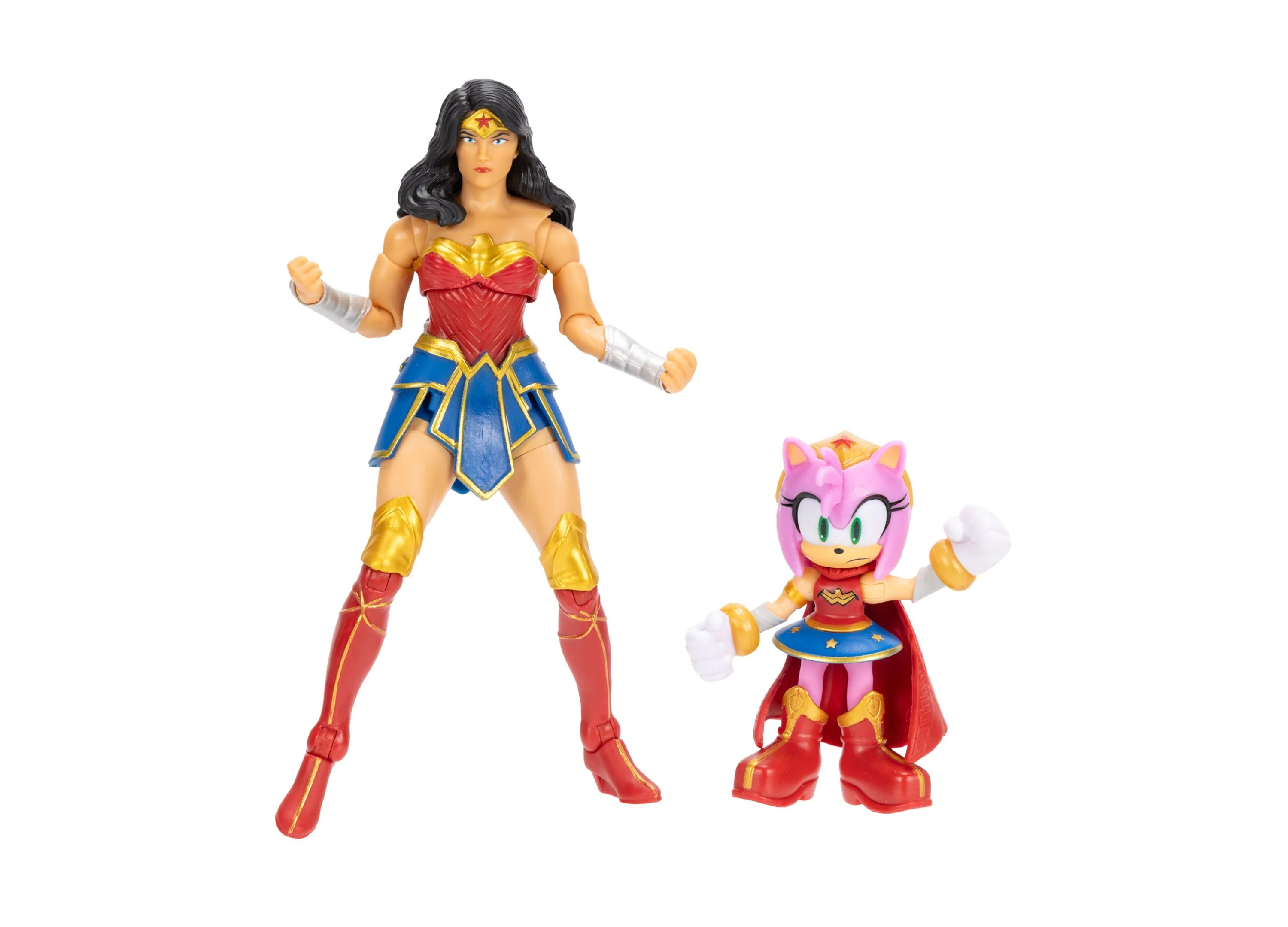 SEGA DC Comics Sonic & Wonder Woman 6 Inch Action Figures - Dual Pack - Image 2