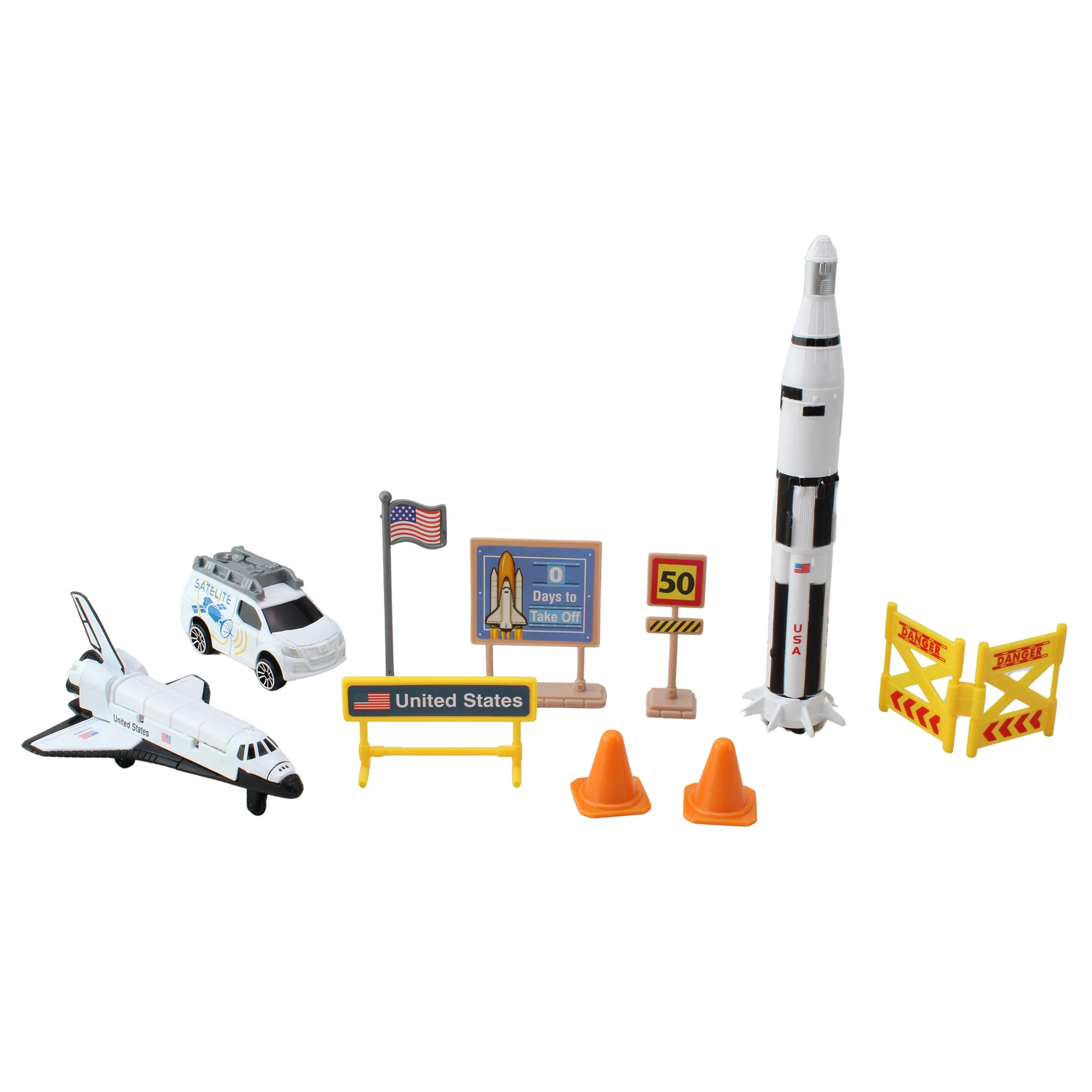 Galactic Voyager Space Shuttle Playset - 10 Piece Set