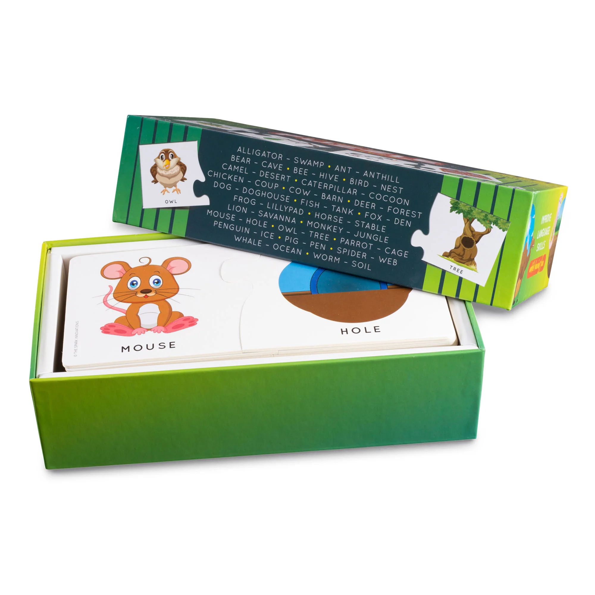 Spark Innovations Animal Home and Habitat Matching Puzzle - Colorful Educational Toy - Image 5