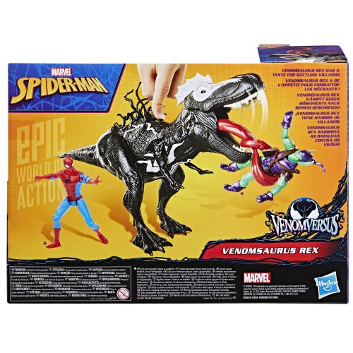 Marvel Epic Action Spiderman Venom Vs Venomsaurus Rex 16-inch Figure - Image 3