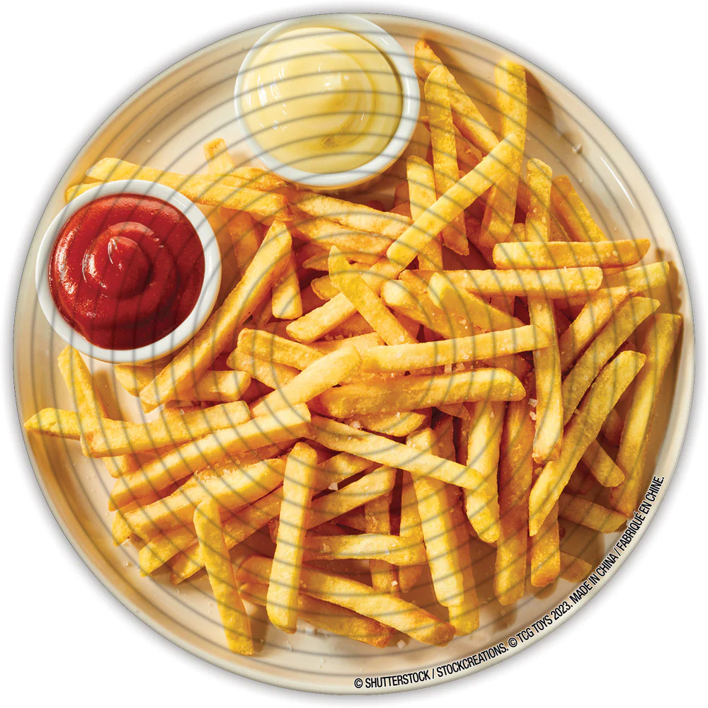 Spin Flip Puzzle: Burger & Fries - 14 Rings - Double-Sided Challenge - Image 2