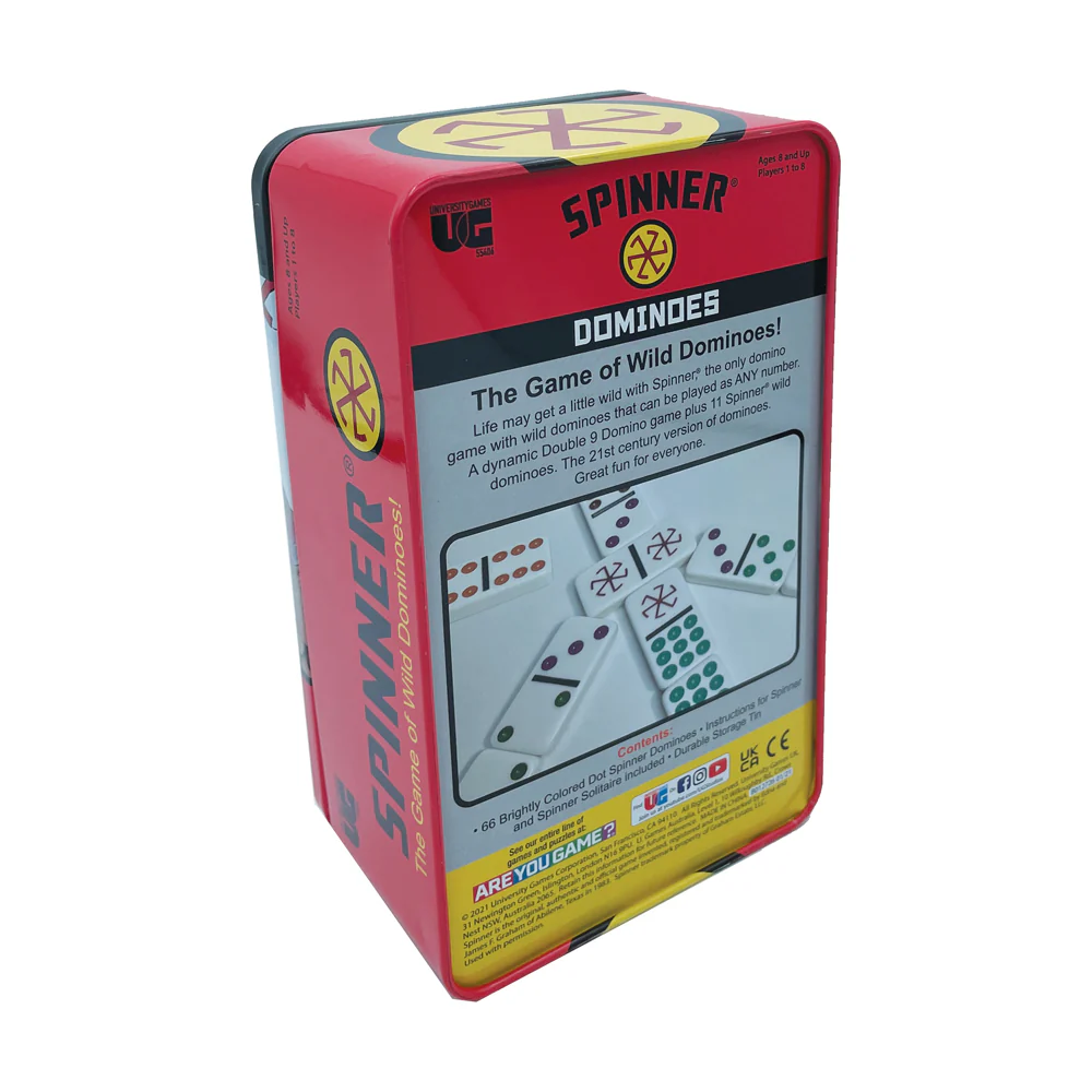 Spinner Wild Dominoes Game by University Games - Image 3