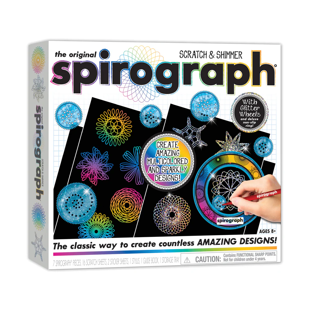 Spirograph Deluxe Scratch & Shimmer Art Set - Creative Drawing Kit