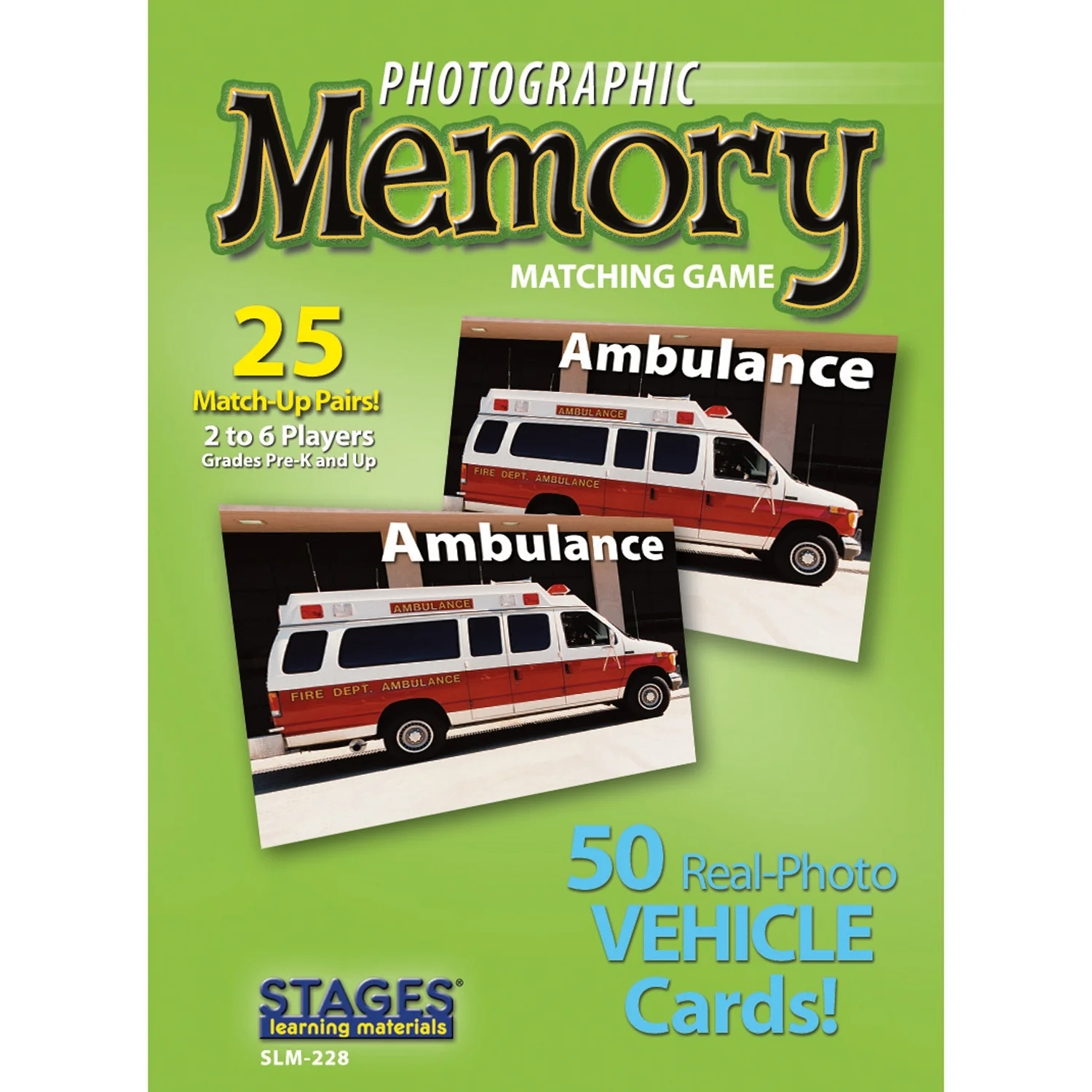Stages Learning Photographic Memory Match Game - Vehicles Edition - 3 Pack - Image 7