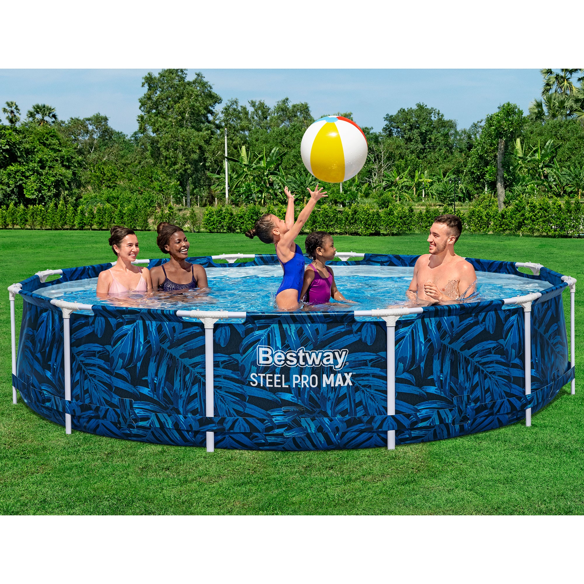 Bestway Steel Pro MAX 12-Foot Round Above Ground Pool Set With Filter Pump - Image 3