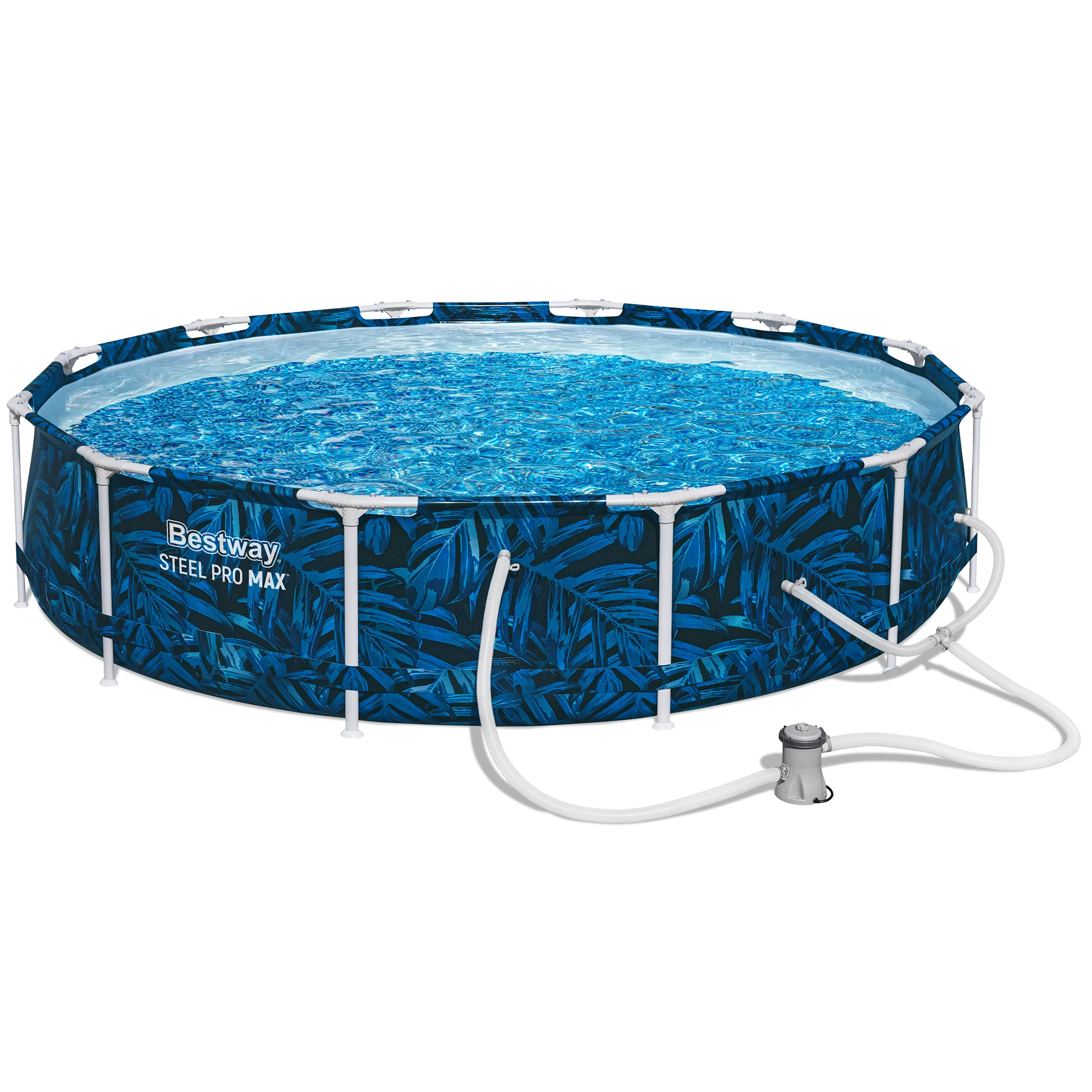 Bestway Steel Pro MAX 12-Foot Round Above Ground Pool Set With Filter Pump - Image 4