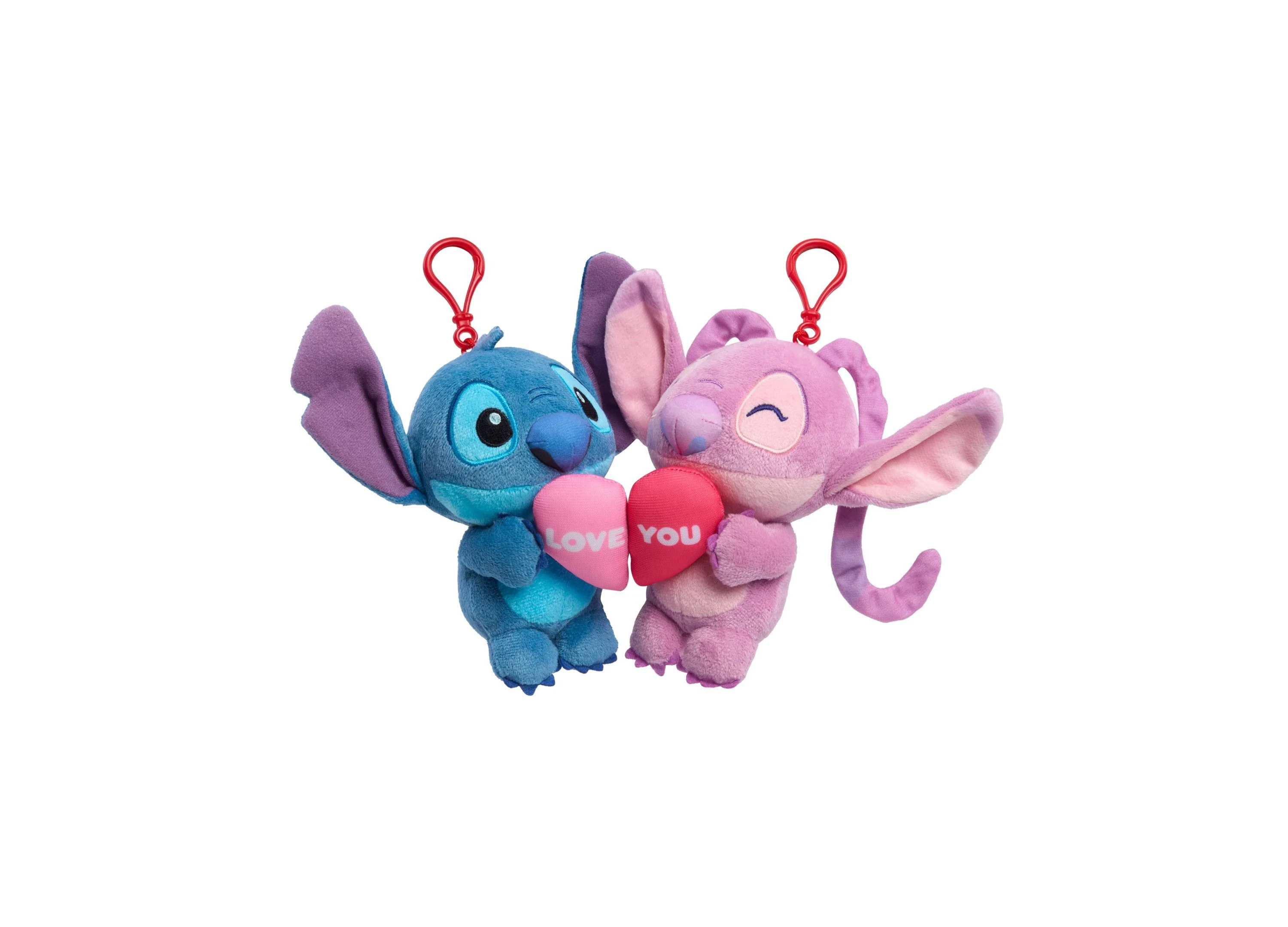 Disney Stitch 8 inch Valentine's Heart Plush & Figure Set