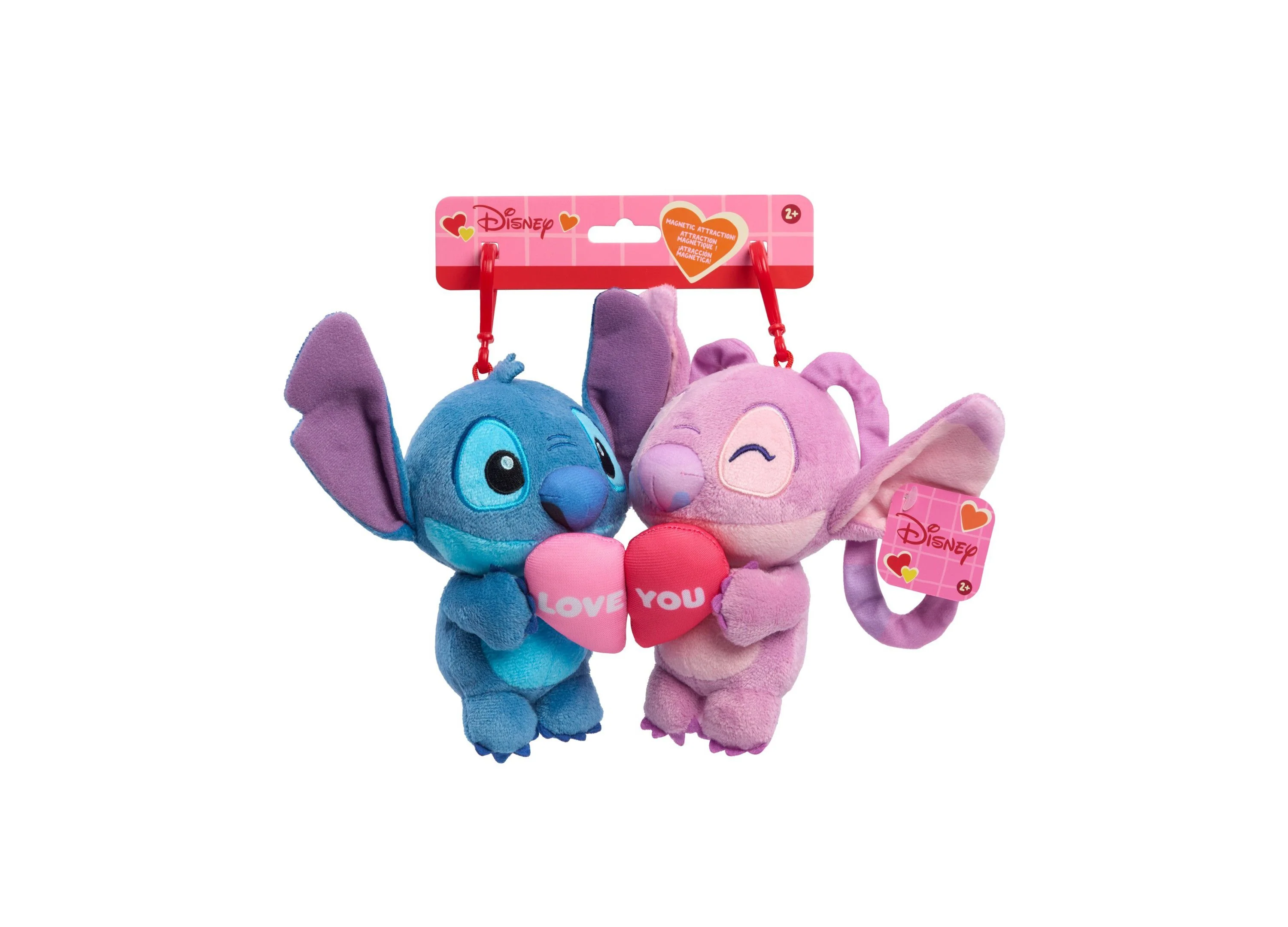 Disney Stitch 8 inch Valentine's Heart Plush & Figure Set - Image 4