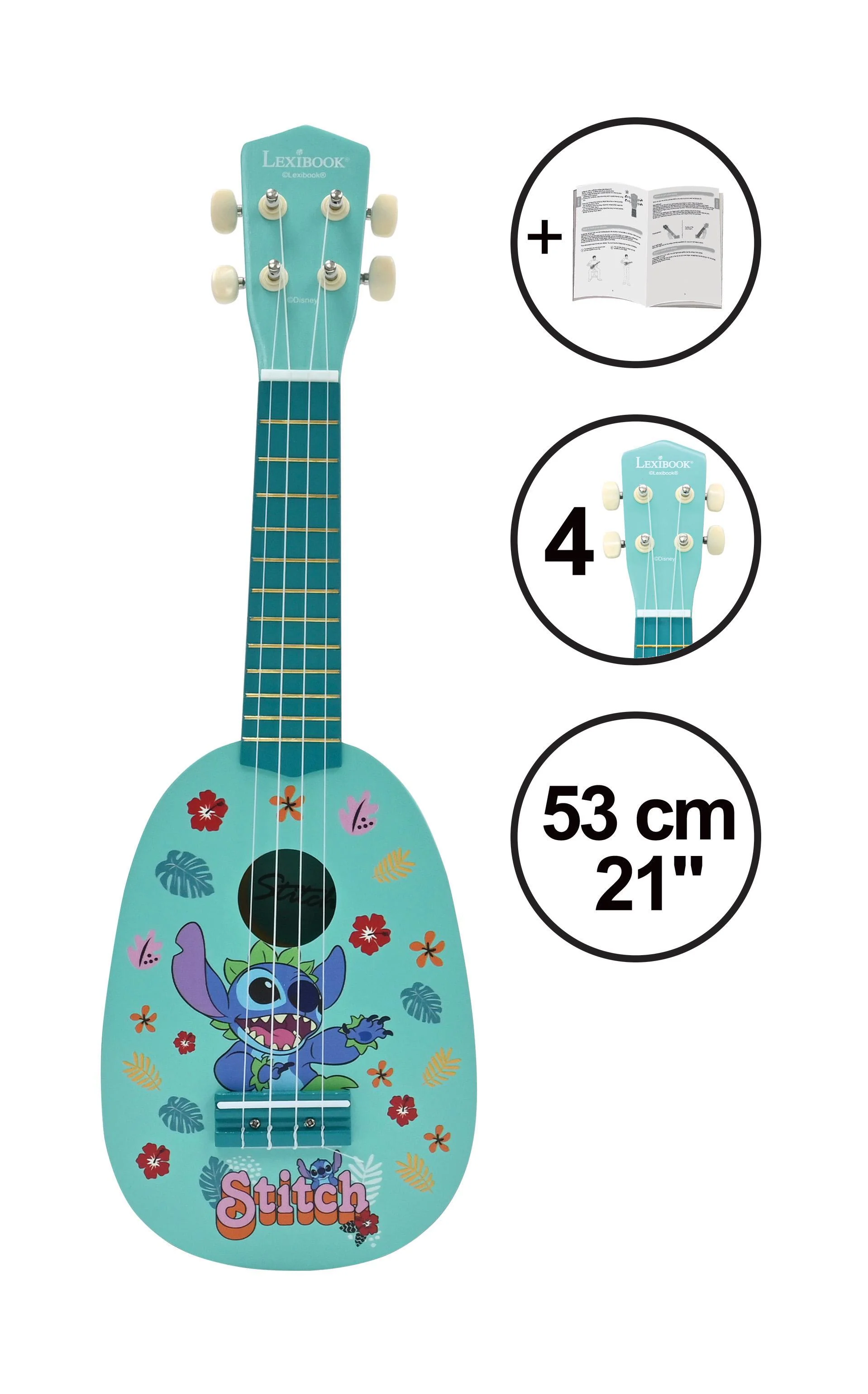 Stitch Themed Wooden Ukulele - Nylon String Music Maker - Image 2
