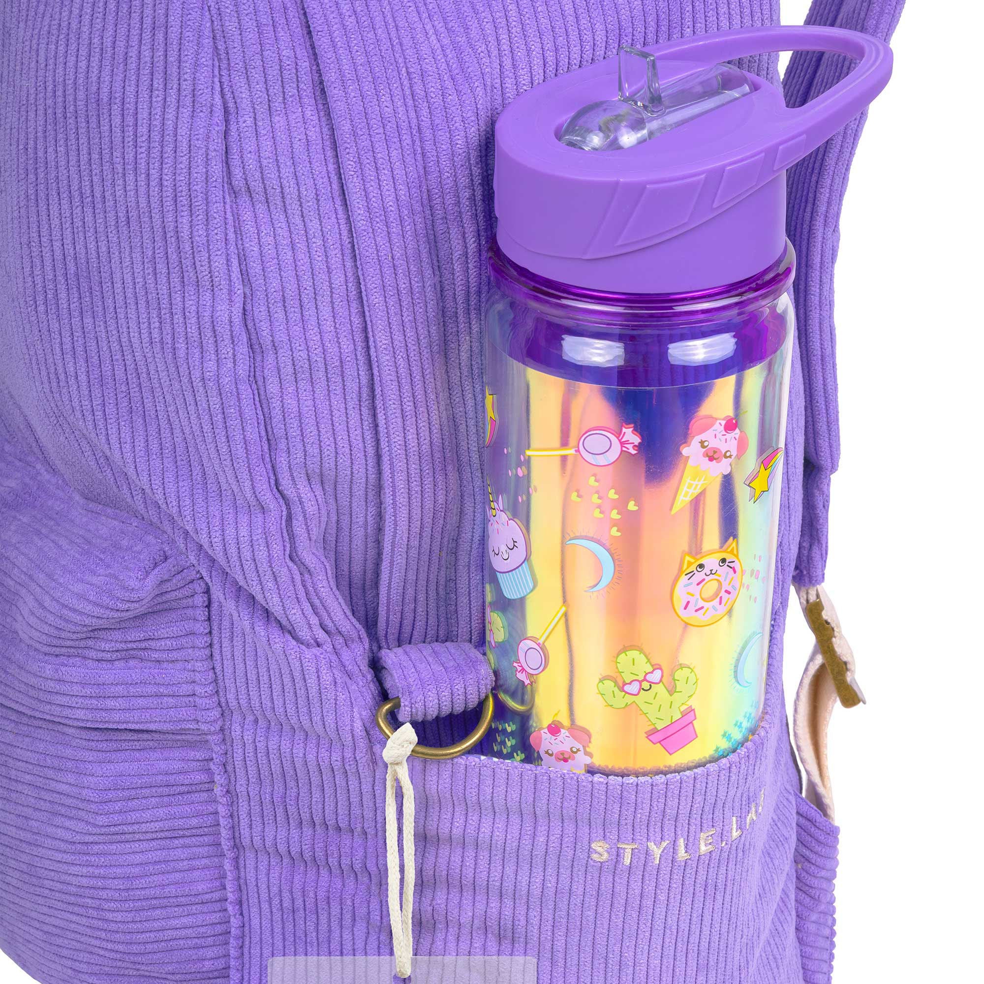 Style.Lab: Billie Corduroy Backpack - Periwinkle - Image 5