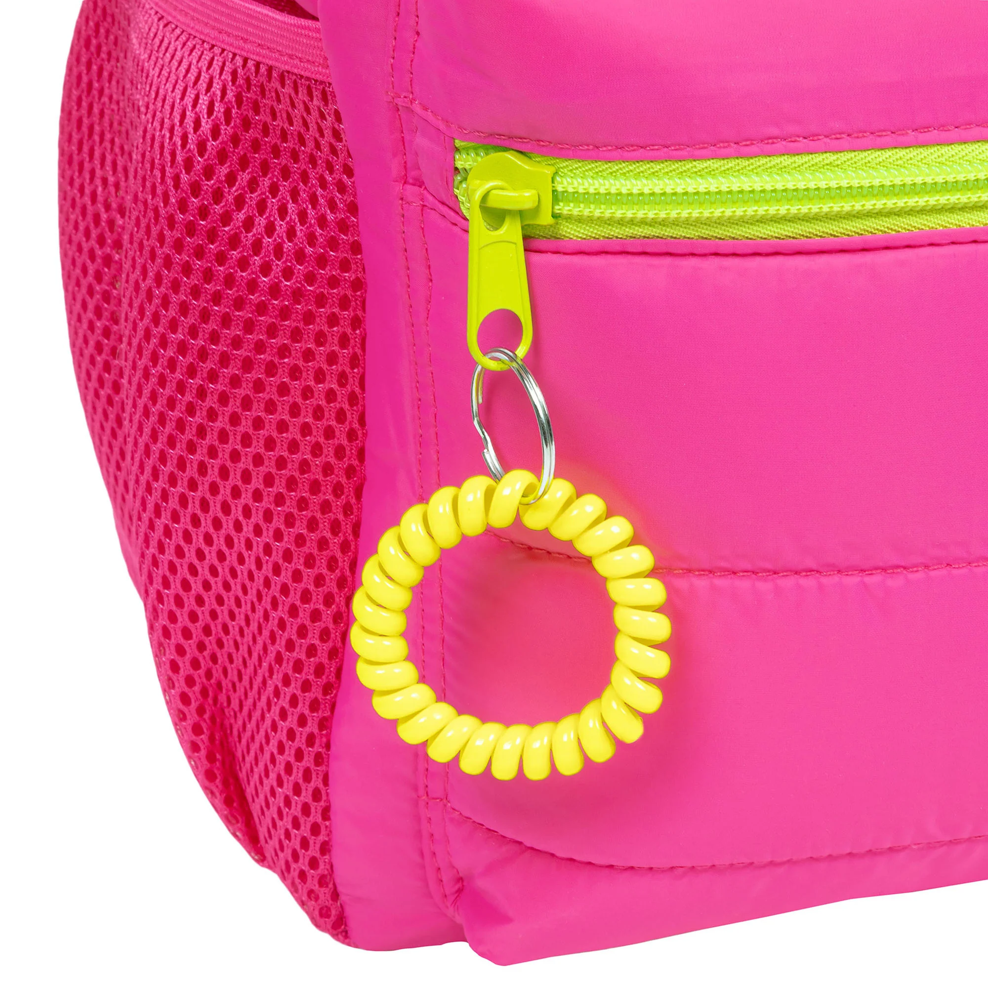 Style.Lab: Debo Rainbow Puffer Backpack - Hot Pink - Image 5