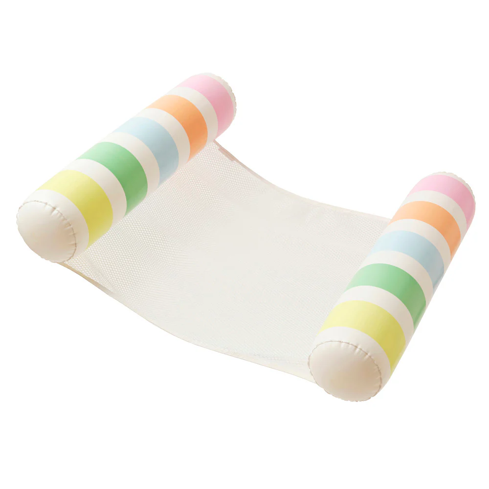 Sunnylife Pastel Gelato Inflatable Hammock Float with Side Bolsters
