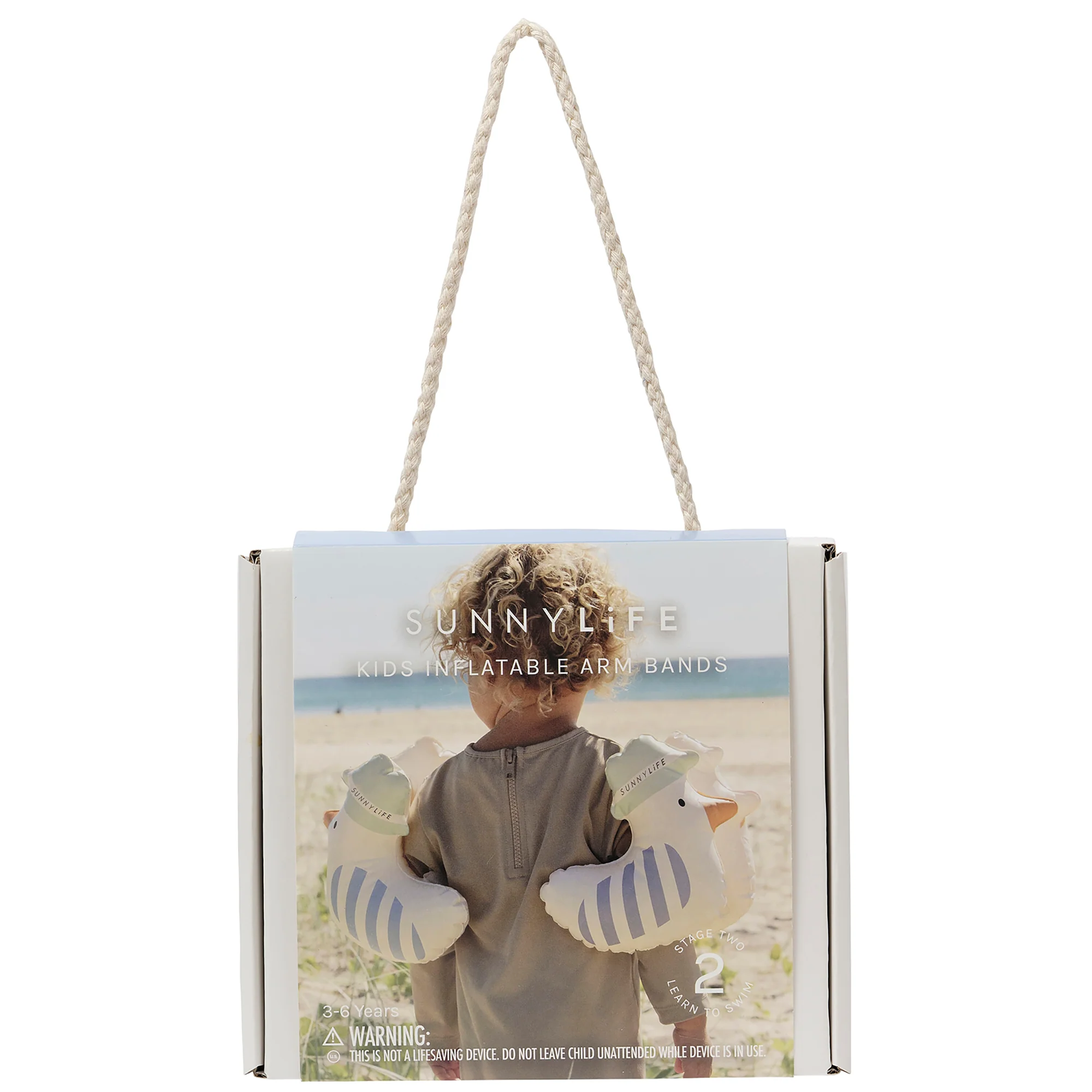 Sunnylife Kids' Inflatable Arm Bands - Sid Seagull Swim Floaties - Image 2