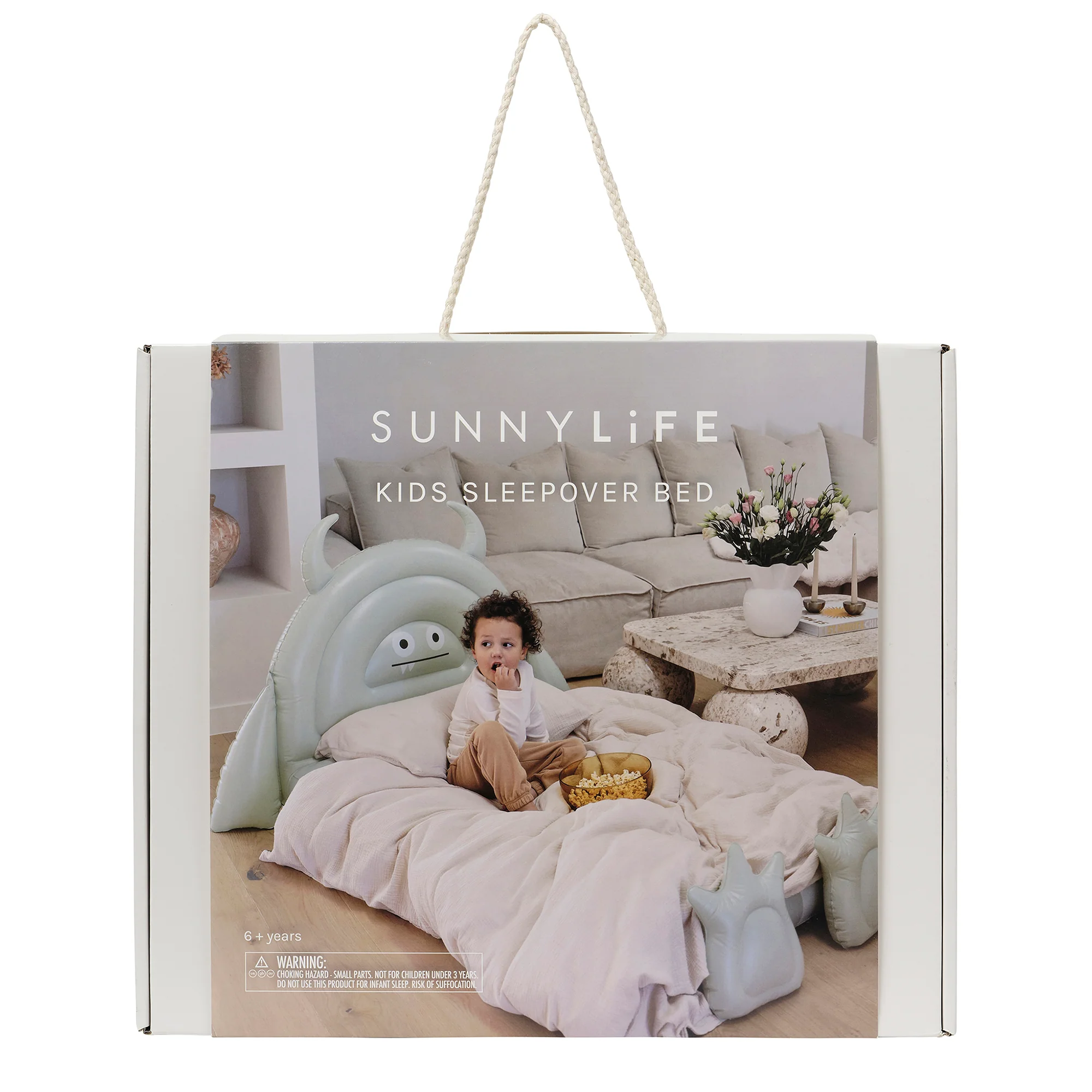 Sunnylife Kids' Monster Sage Inflatable Sleepover Bed - Image 2