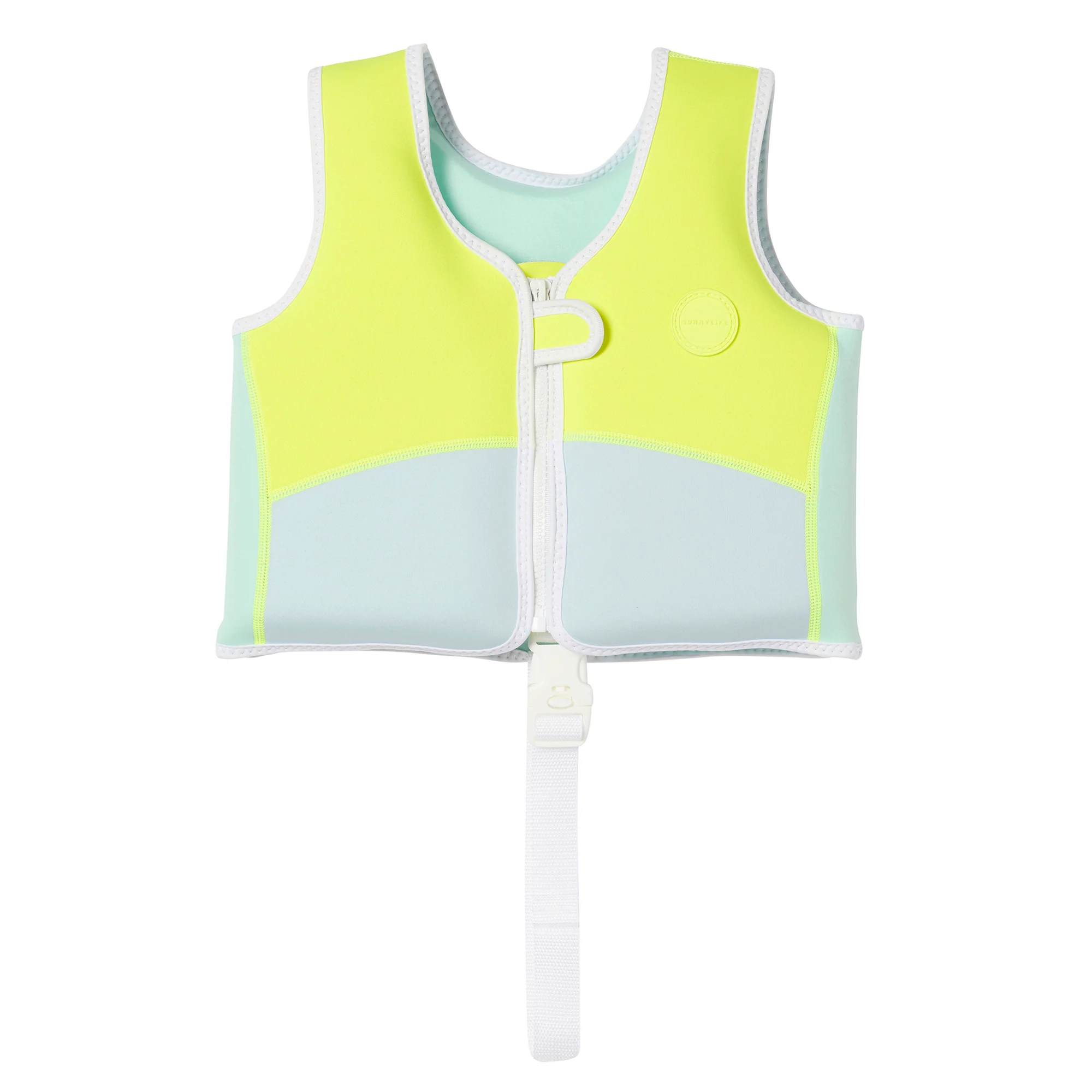 Sunnylife Kids Swim Vest Salty the Shark, Neon Yellow, Ages 2-3