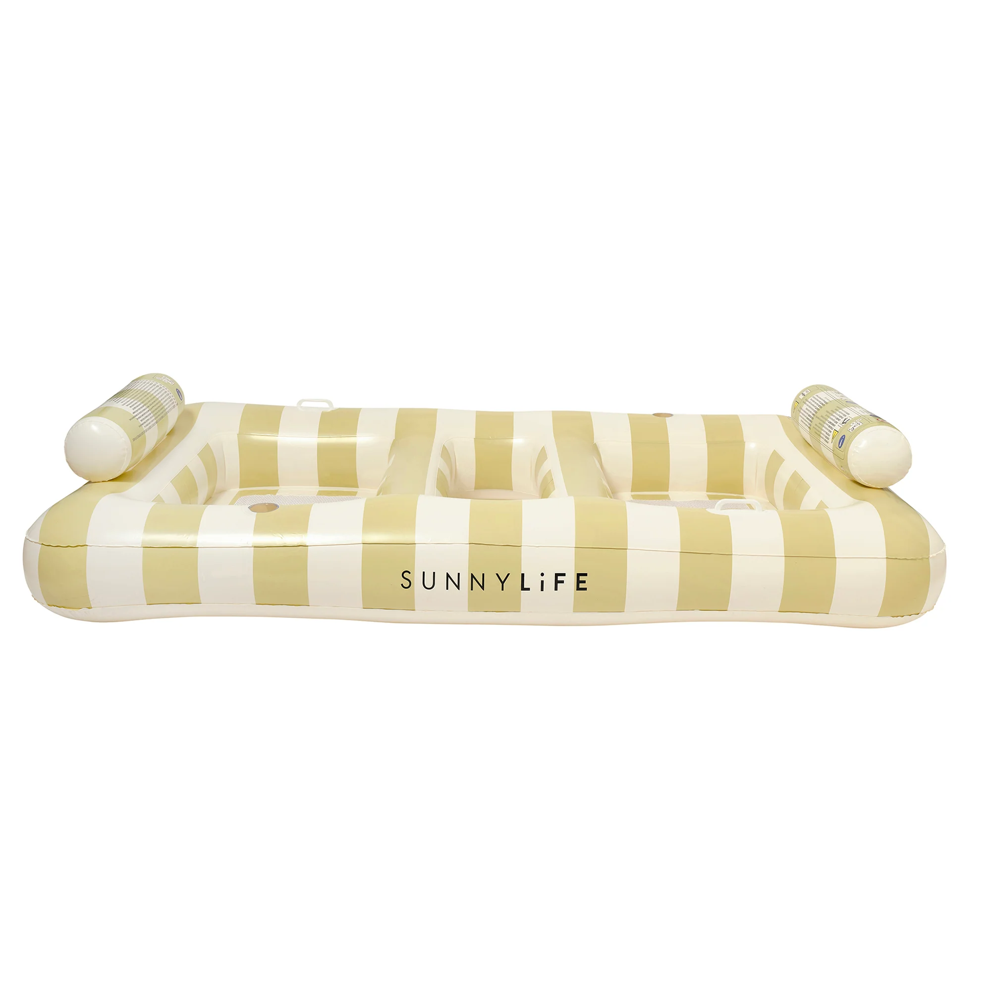 Sunnylife Luxe Twin Hammock Float, Casa Sand Stripe - 2-Person Inflatable Pool Lounger - Image 5