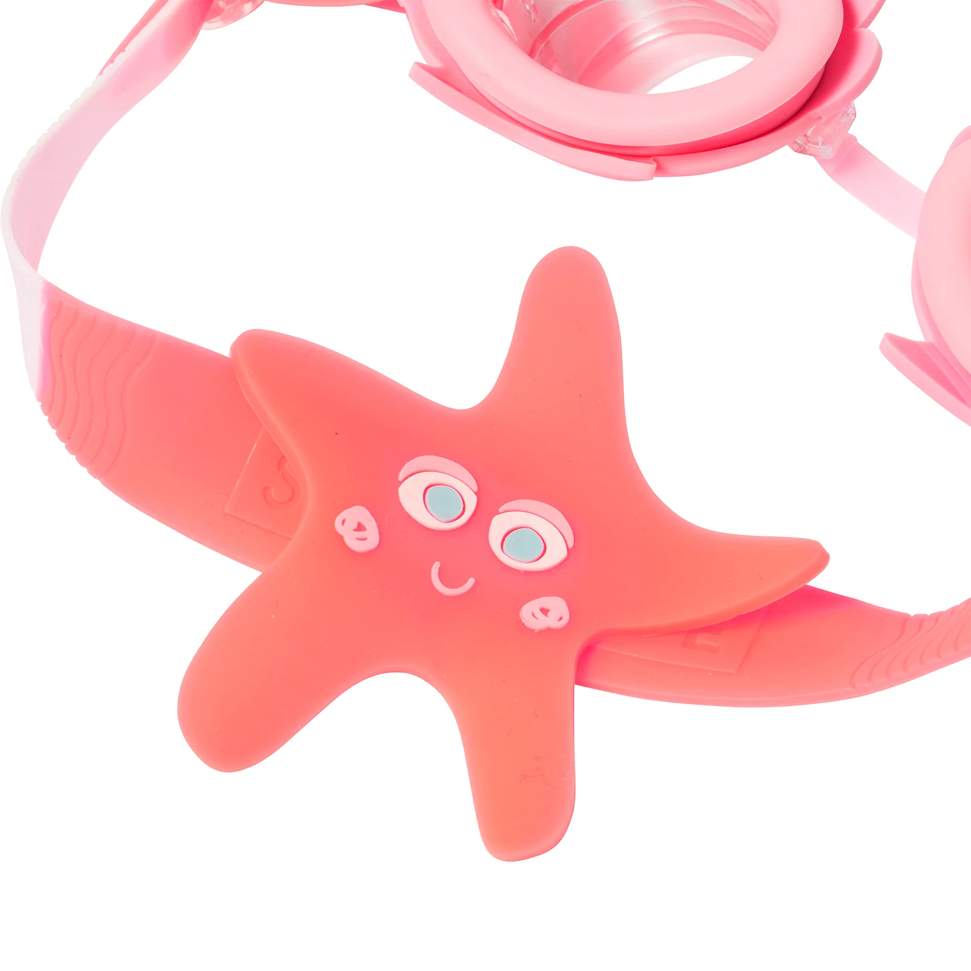 Sunnylife Mini Swim Goggles - Melody the Mermaid Neon Strawberry, 3D Starfish - Image 3