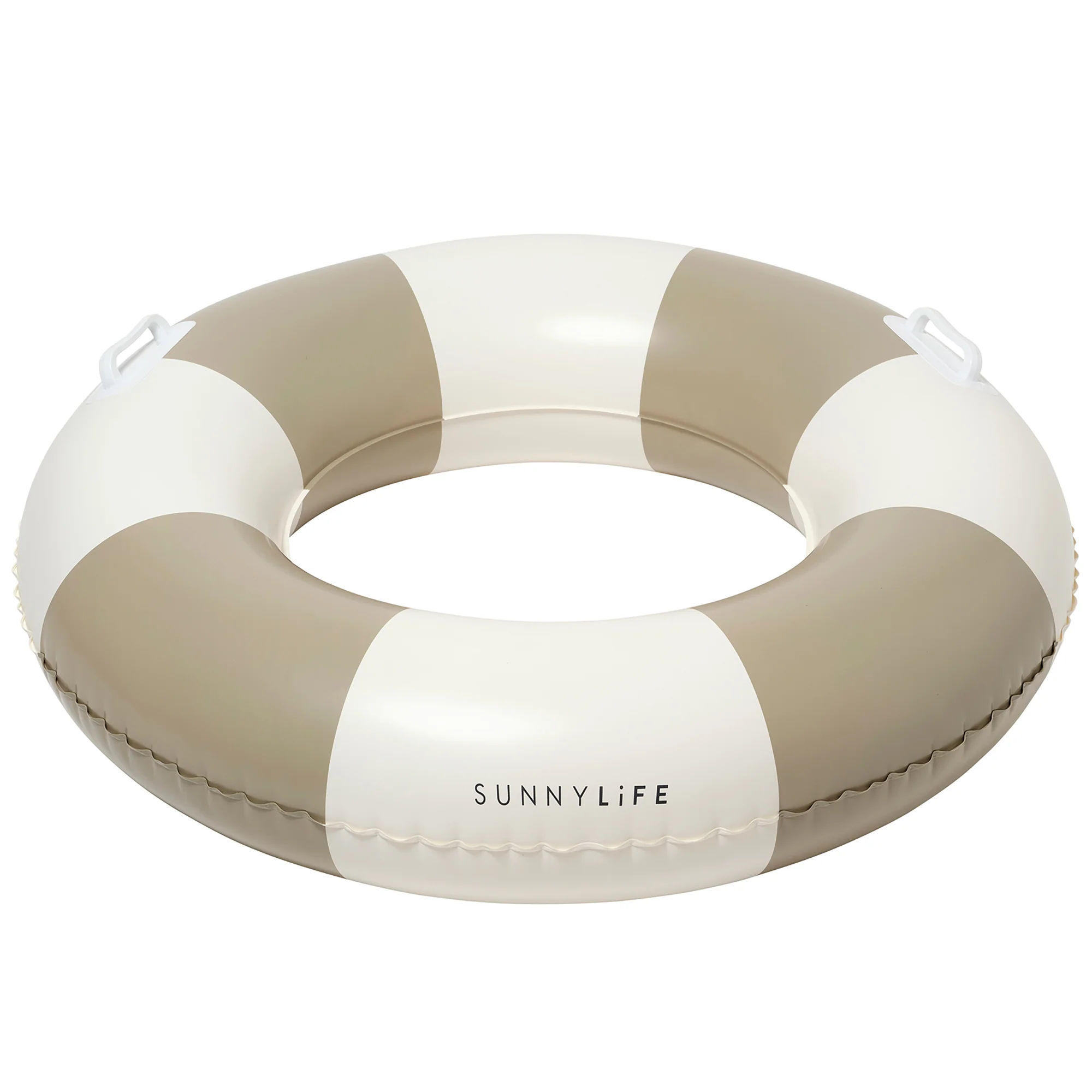 Sunnylife 35" Slim Tube Pool Ring - Rustico Driftwood Stripe Inflatable Float - Image 3
