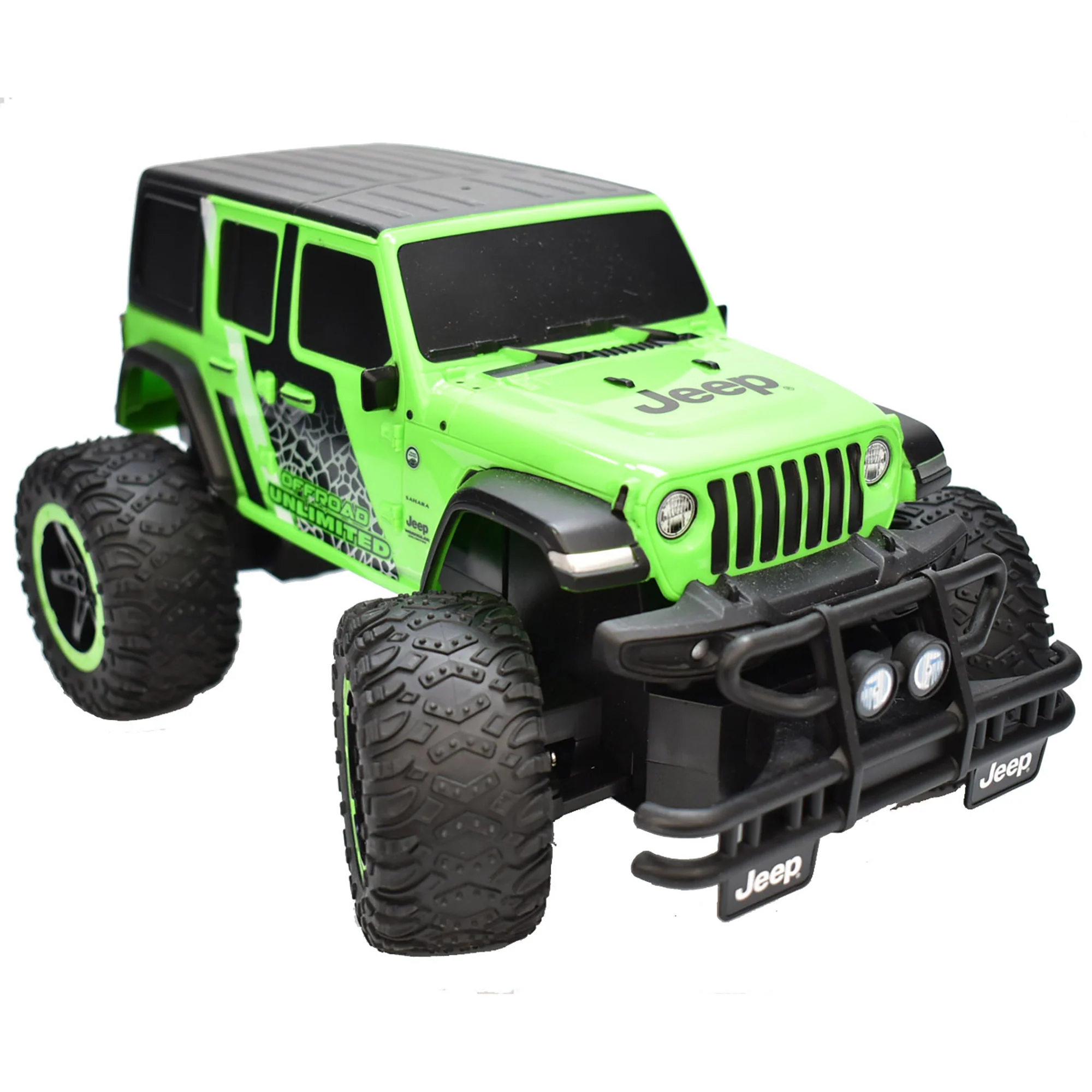 Taiyo Jeep Wrangler Sahara Unlimited 1:16 Scale R/C Vehicle - Green - Image 4