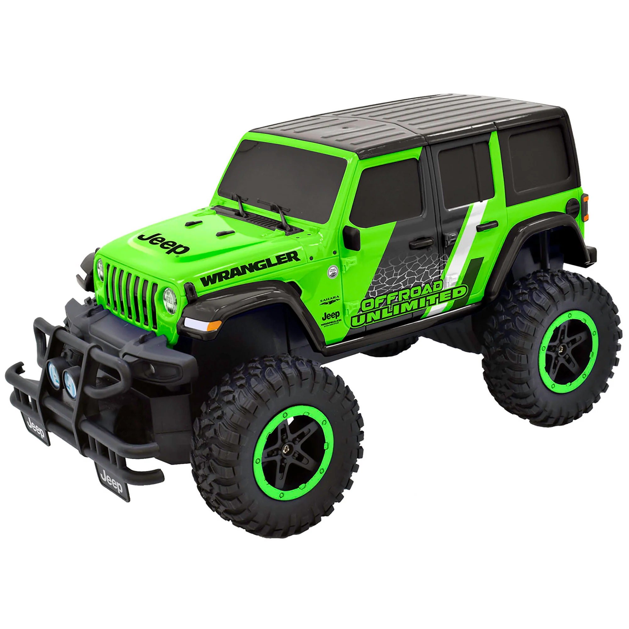 Taiyo Jeep Wrangler Sahara Unlimited 1:16 Scale R/C Vehicle - Green - Image 5