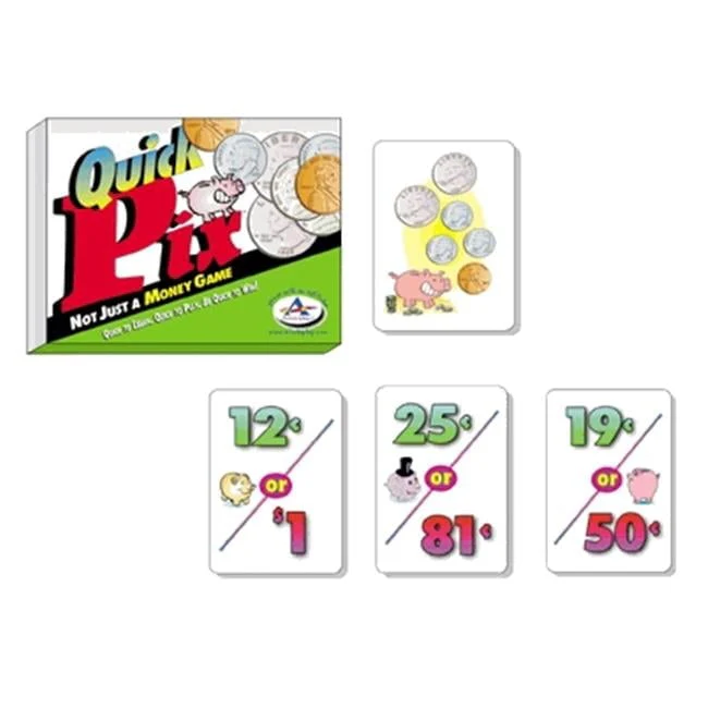 Talicor Quick Pix Money Magic Card Game for Kids