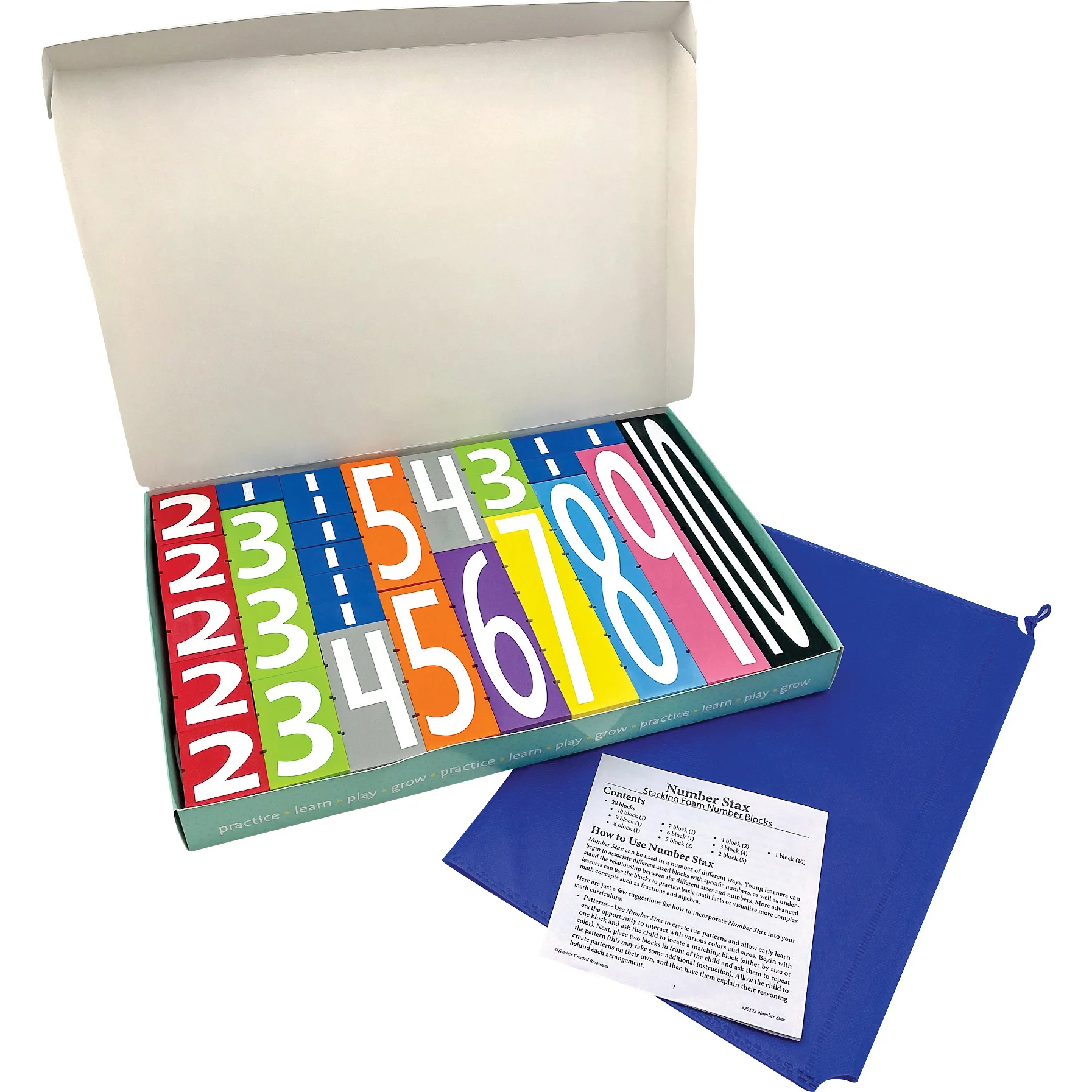 Teacher Created Resources Number Stax - Educational Foam Number Blocks - Image 3