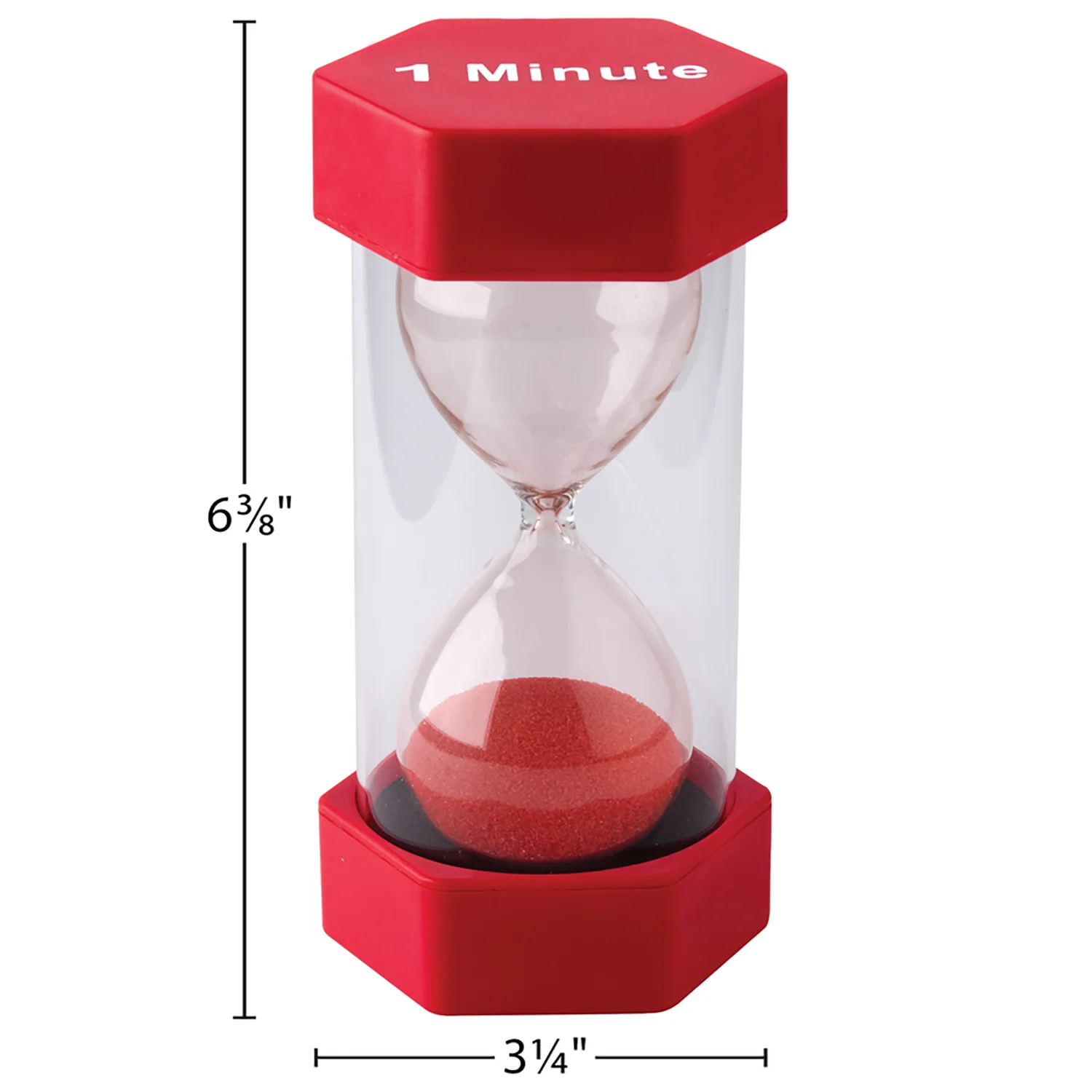Teacher Created Resources 1-Minute Red Sand Timer - Large - Image 2