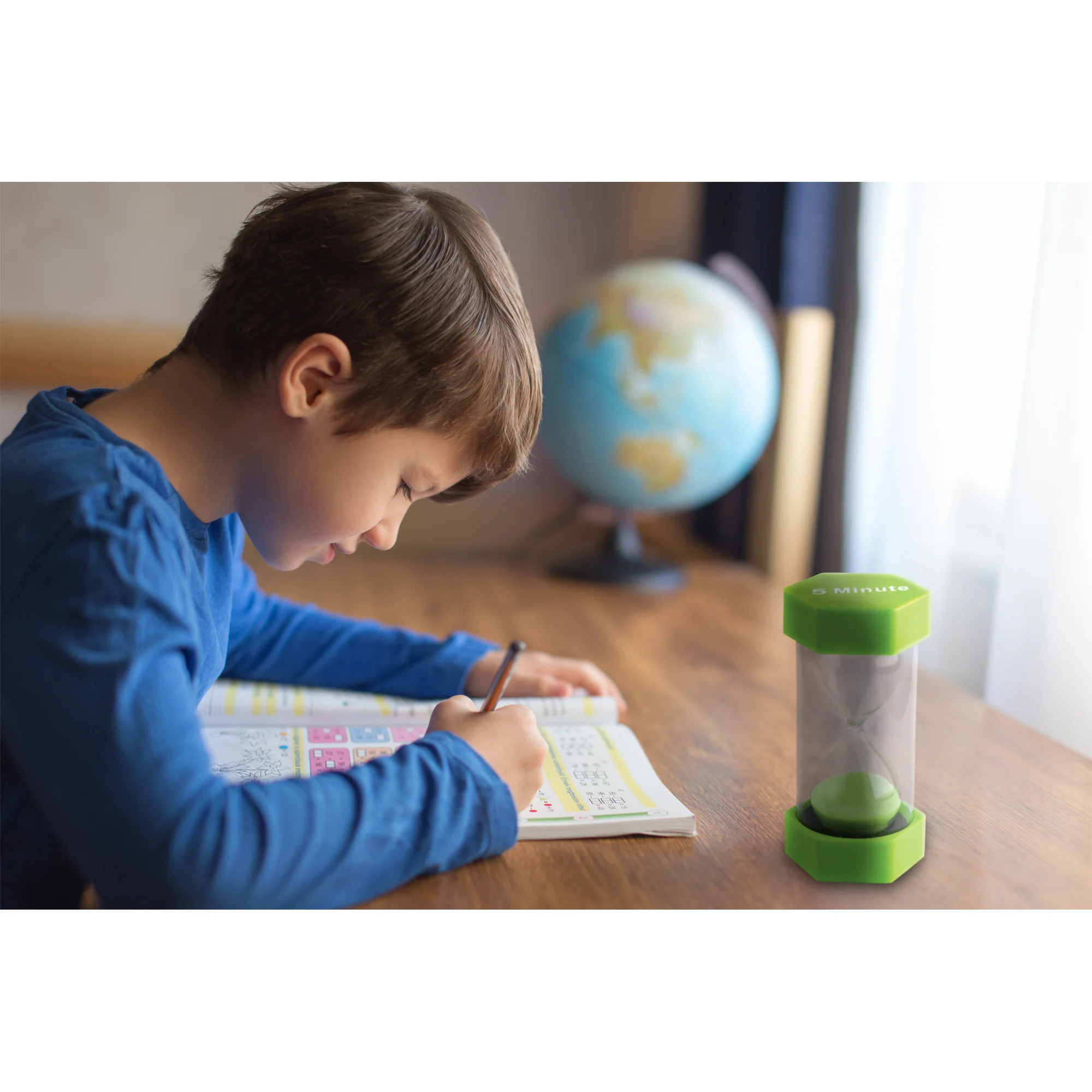 Teacher Created Resources Large 5-Minute Sand Timer - Green - Image 2