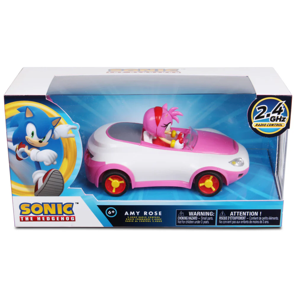 NKOK Team Sonic Racing RC - Amy Rose - Pink 1:28 Scale Vehicle - Image 2