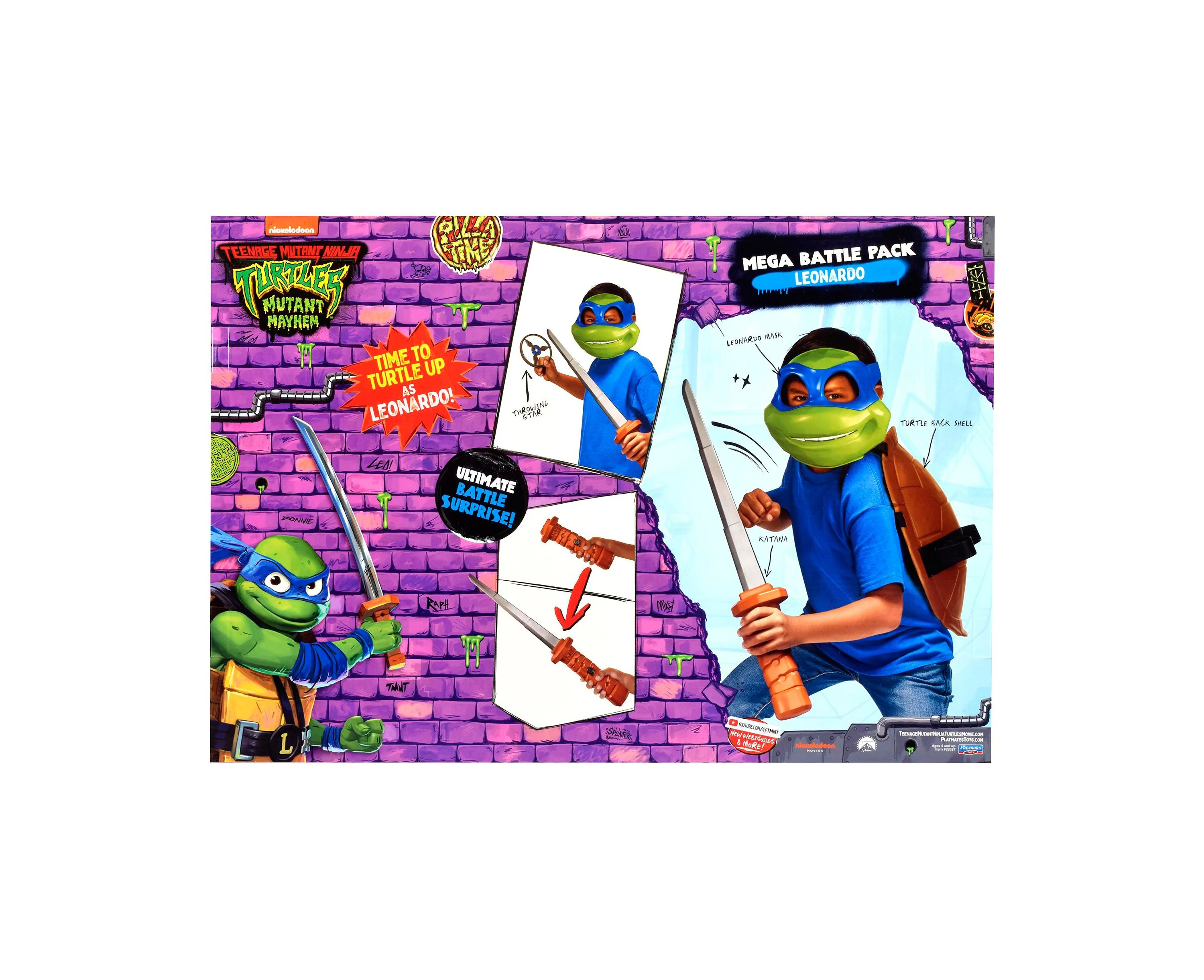Teenage Mutant Ninja Turtles Leonardo Mega Role Play Set - Blue - Image 3