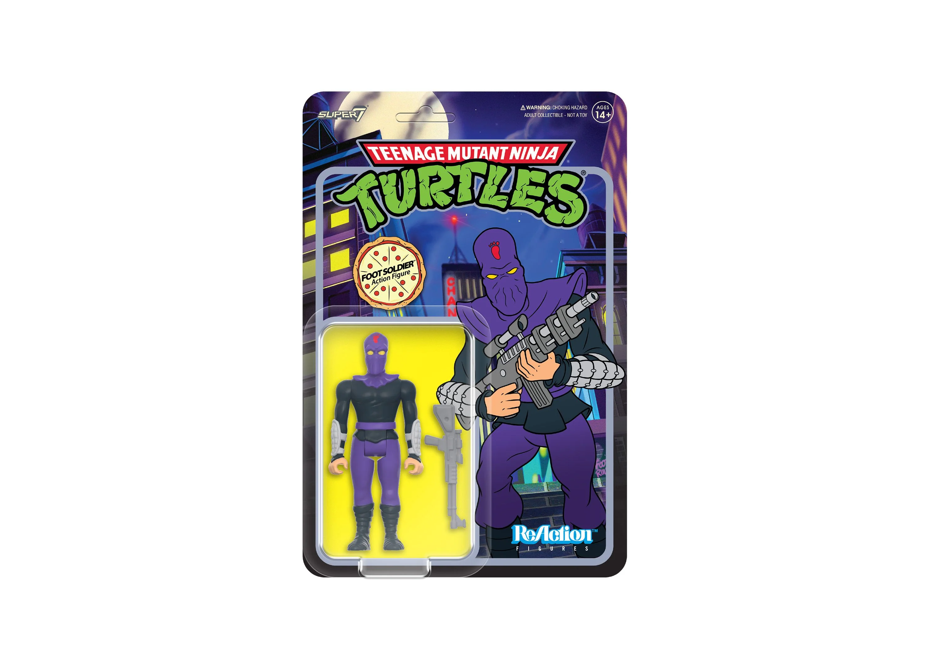 Teenage Mutant Ninja Turtles ReAction 3.75-Inch Foot Soldier Cartoon Figure - Image 2