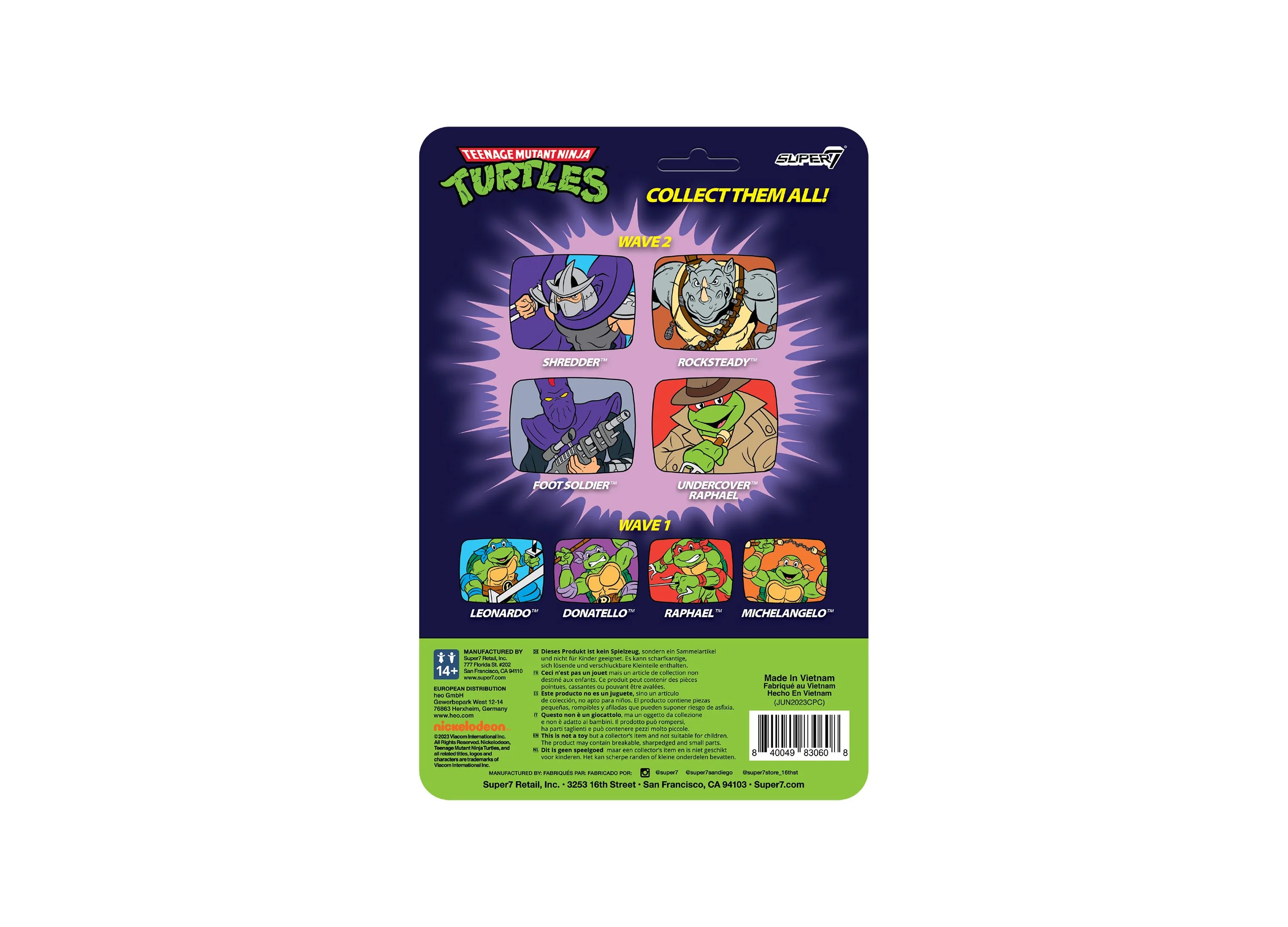 Teenage Mutant Ninja Turtles ReAction 3.75-Inch Foot Soldier Cartoon Figure - Image 4