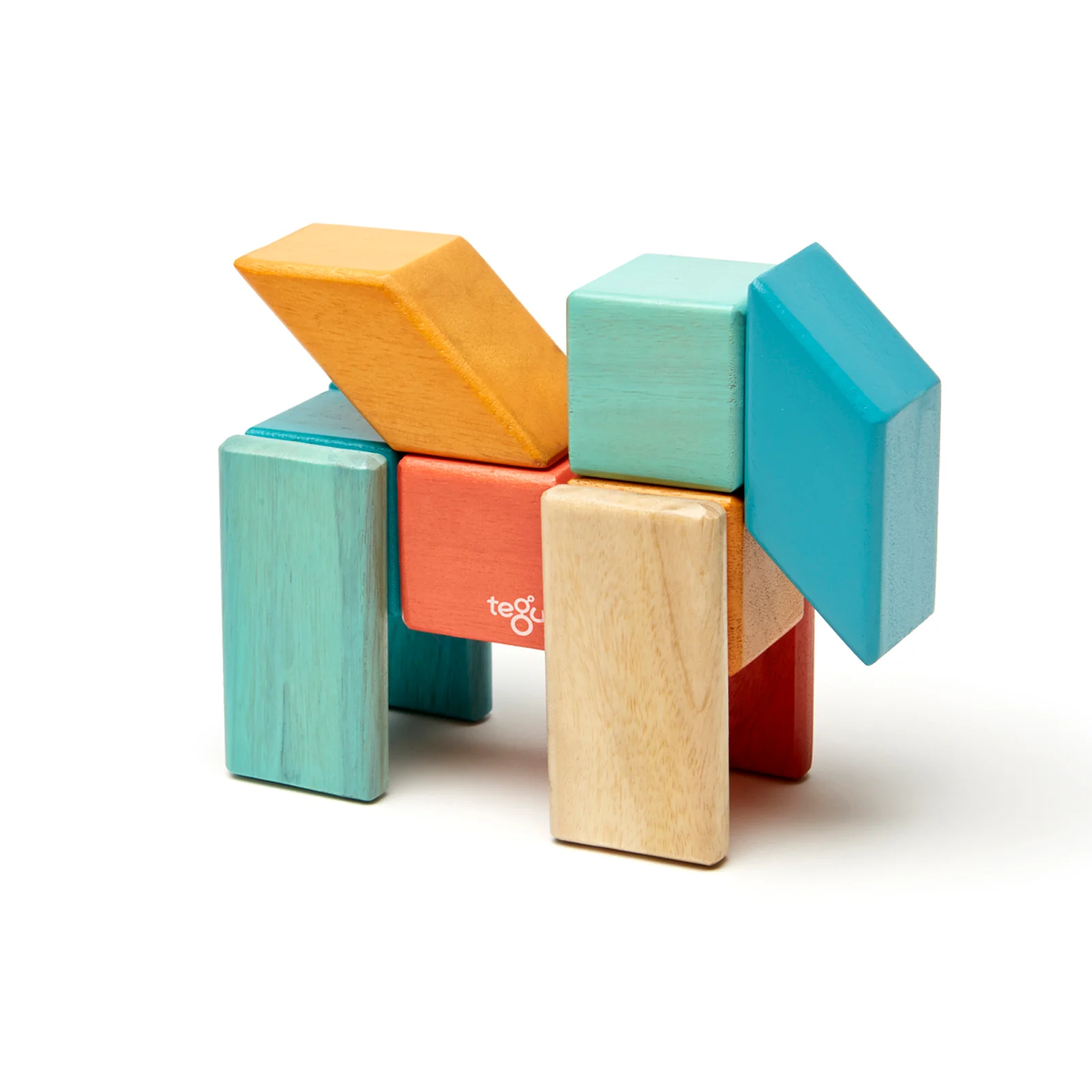 Tegu Magnetic Wooden Blocks, 24-Piece Set, Sunset - Image 4
