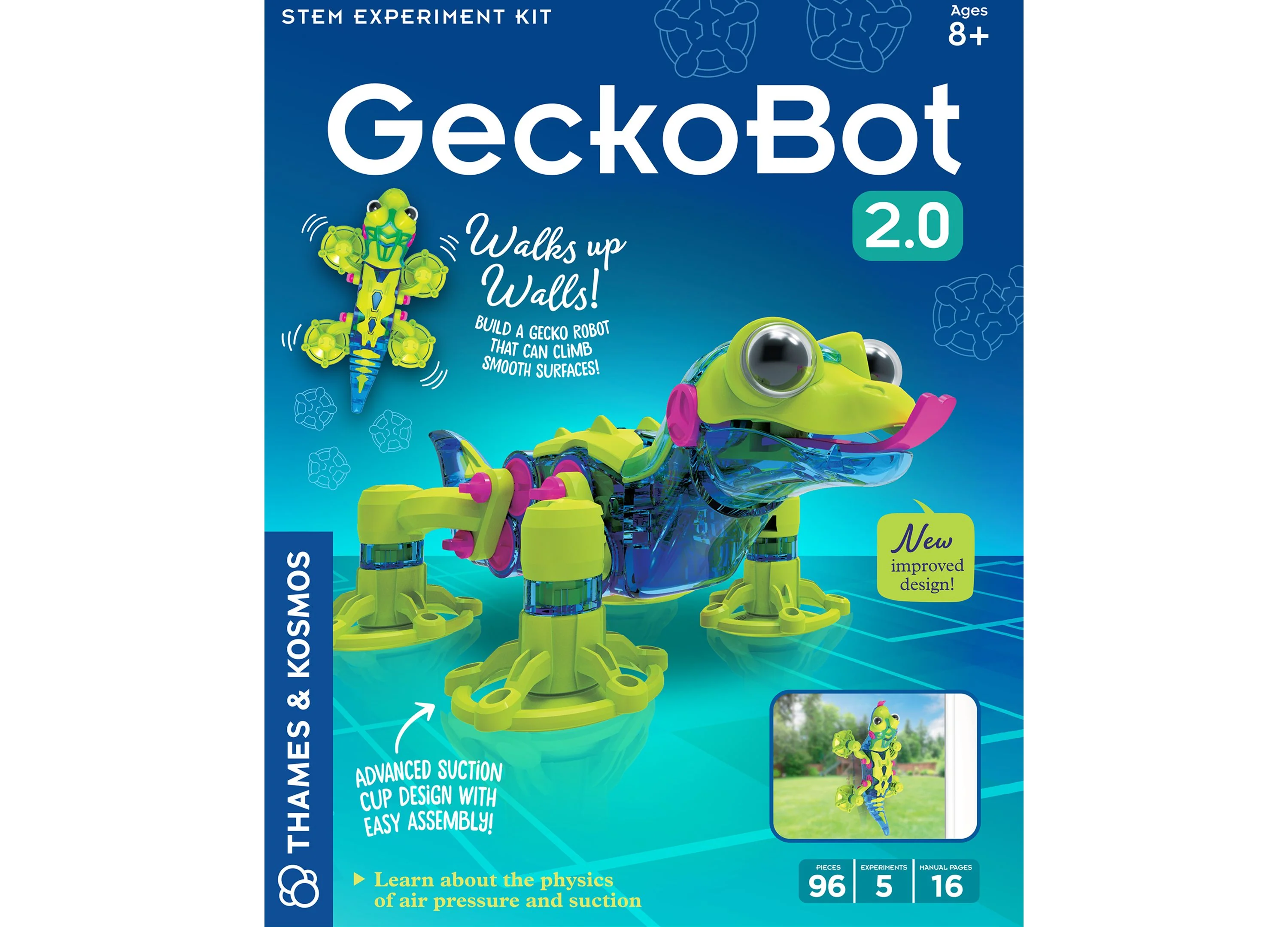 Thames & Kosmos GeckoBot 2.0 Wall Climbing Robot Building Kit