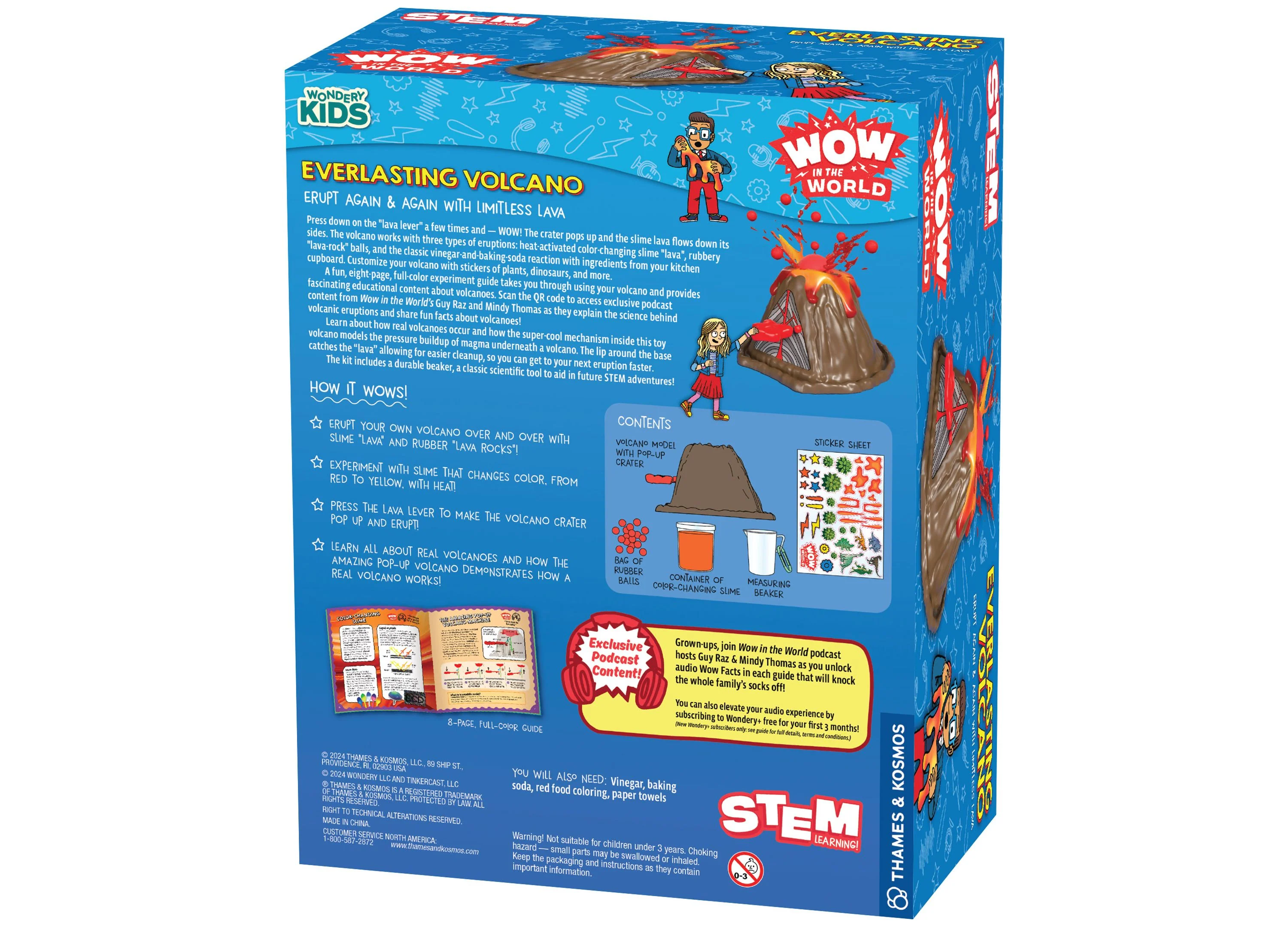 Thames & Kosmos Wow In The World Everlasting Volcano Kit With 3 Eruption Types Ages 4+ - Image 3