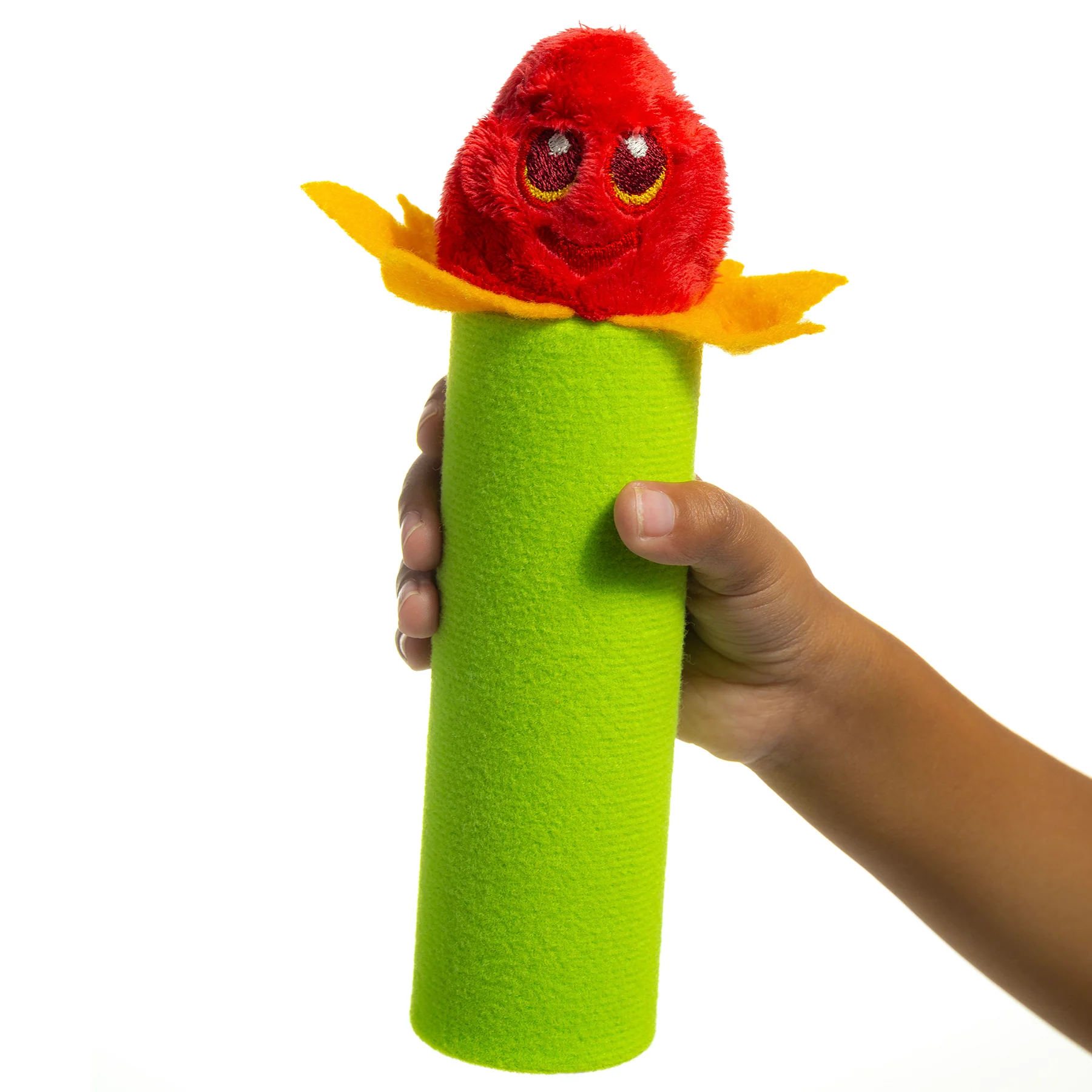 Calm Caterpillar Bloomie: Dual-Sided Flower & Candle Breathing Toy - Image 3