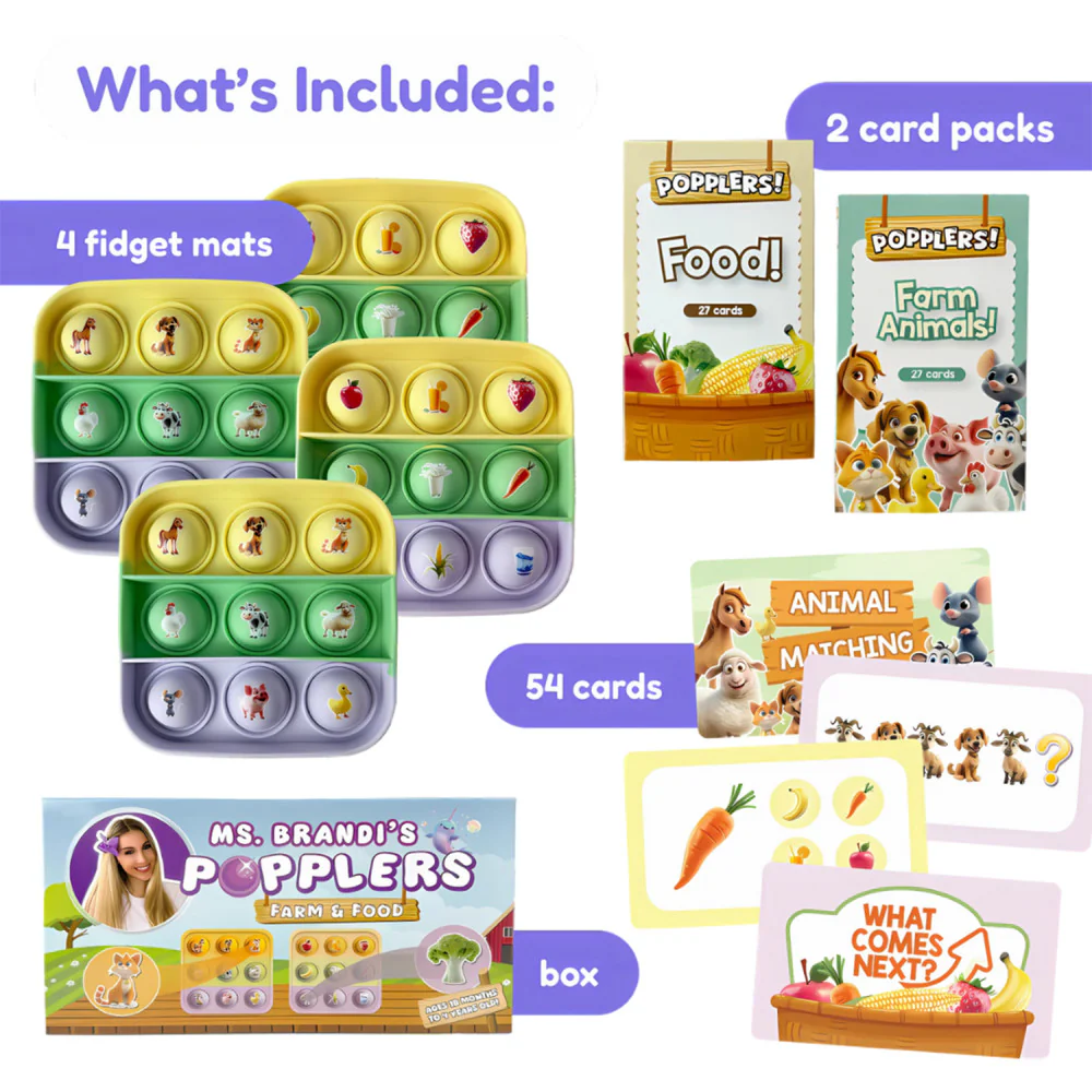 Ms. Brandi's Popplers - Fidget Game - Educational Farm & Food Game - Image 6