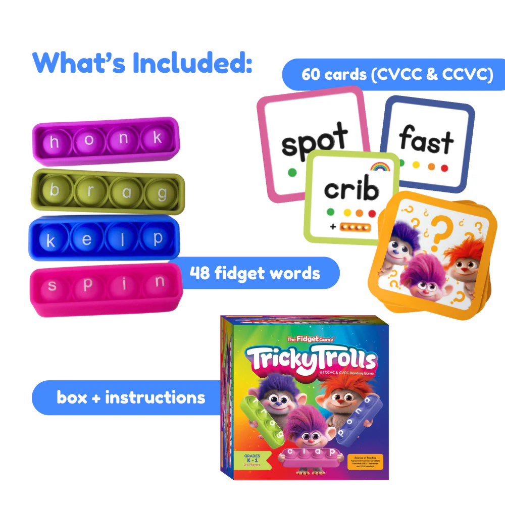 Tricky Trolls Fidget Game Blending Bingo Educational Game - Image 3