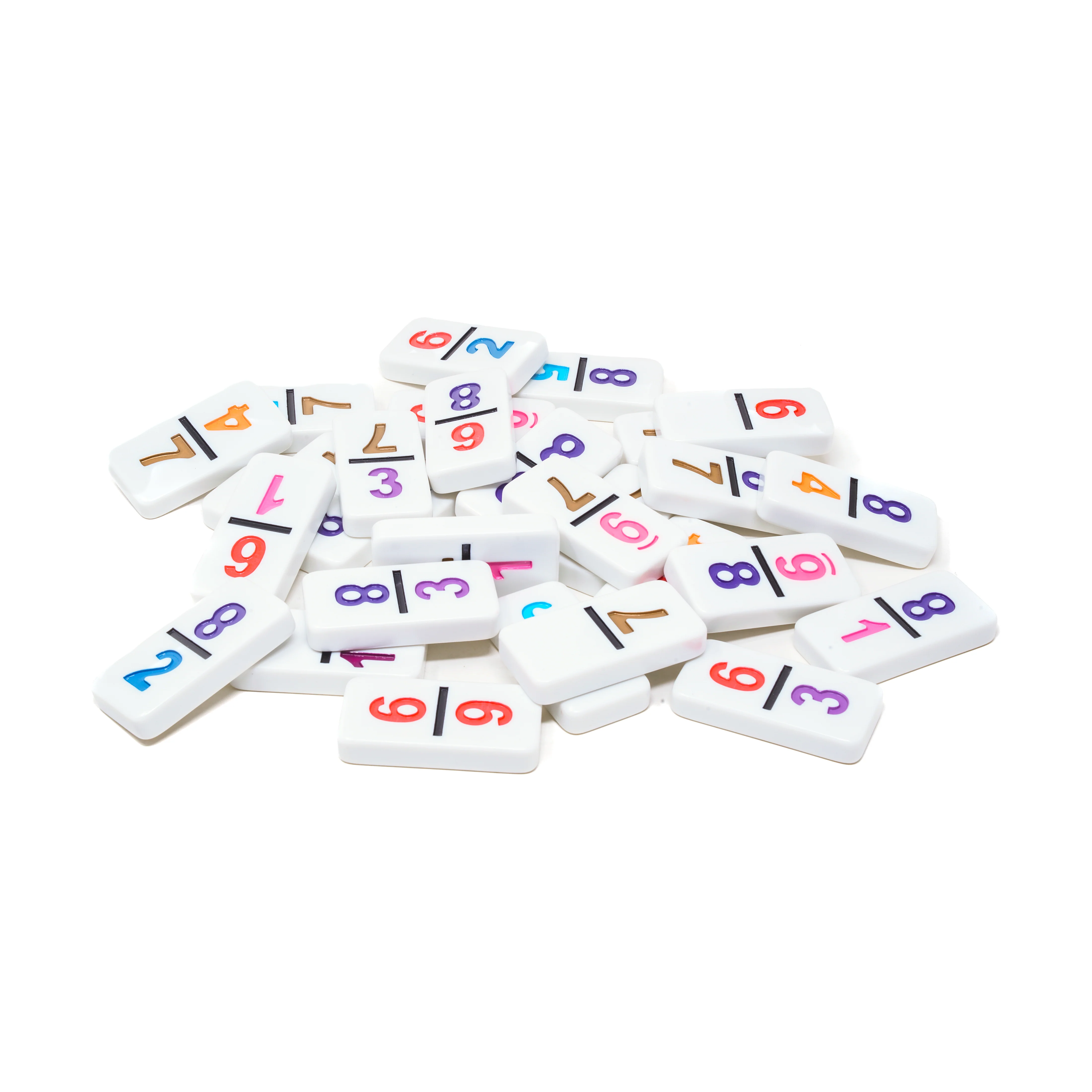 Mexican Train Deluxe Dominoes Set with Bonus Chickenfoot Game - Image 3