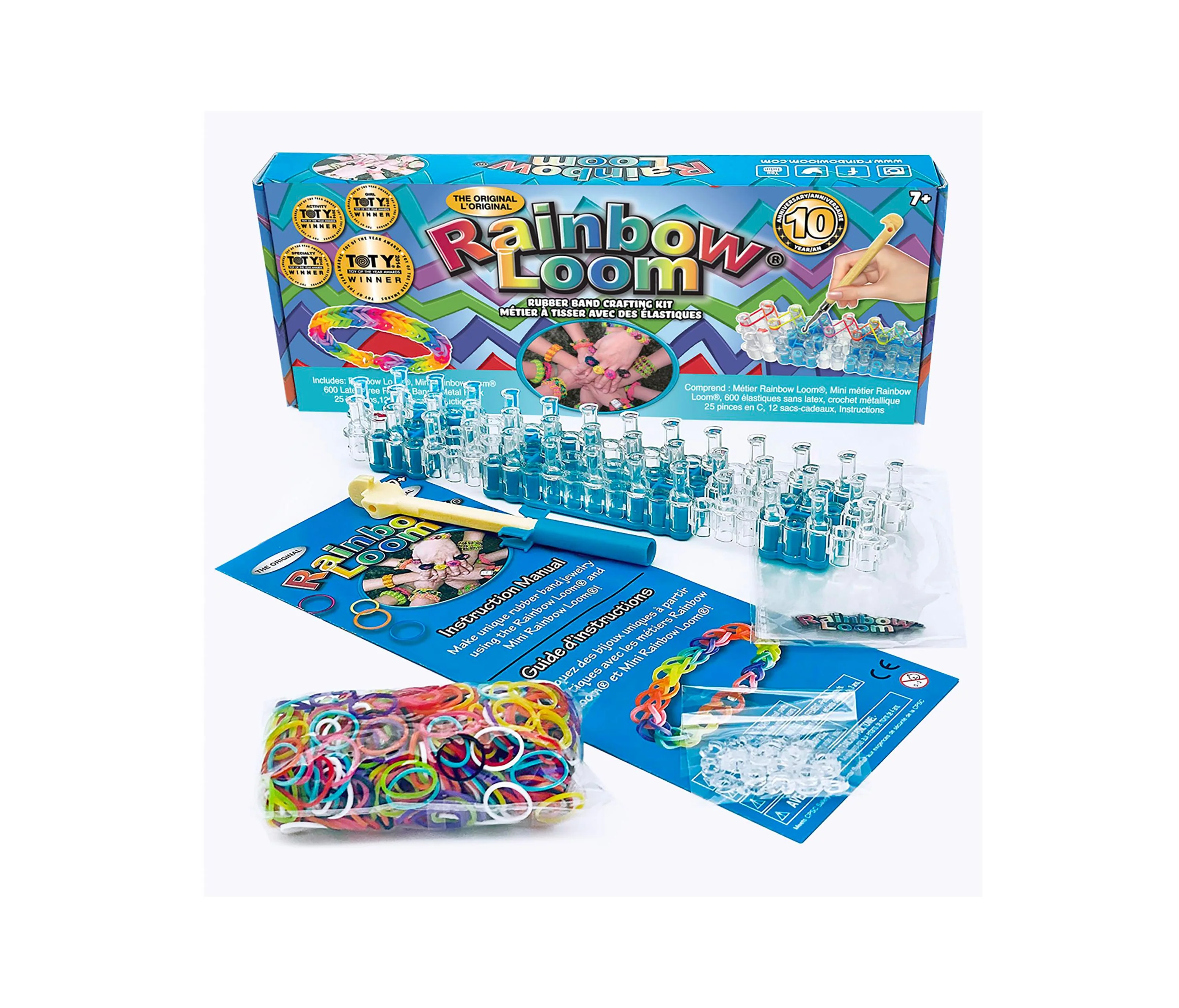 Rainbow Loom Original Rubber Band Crafting Kit, 626-Piece Set - Image 2