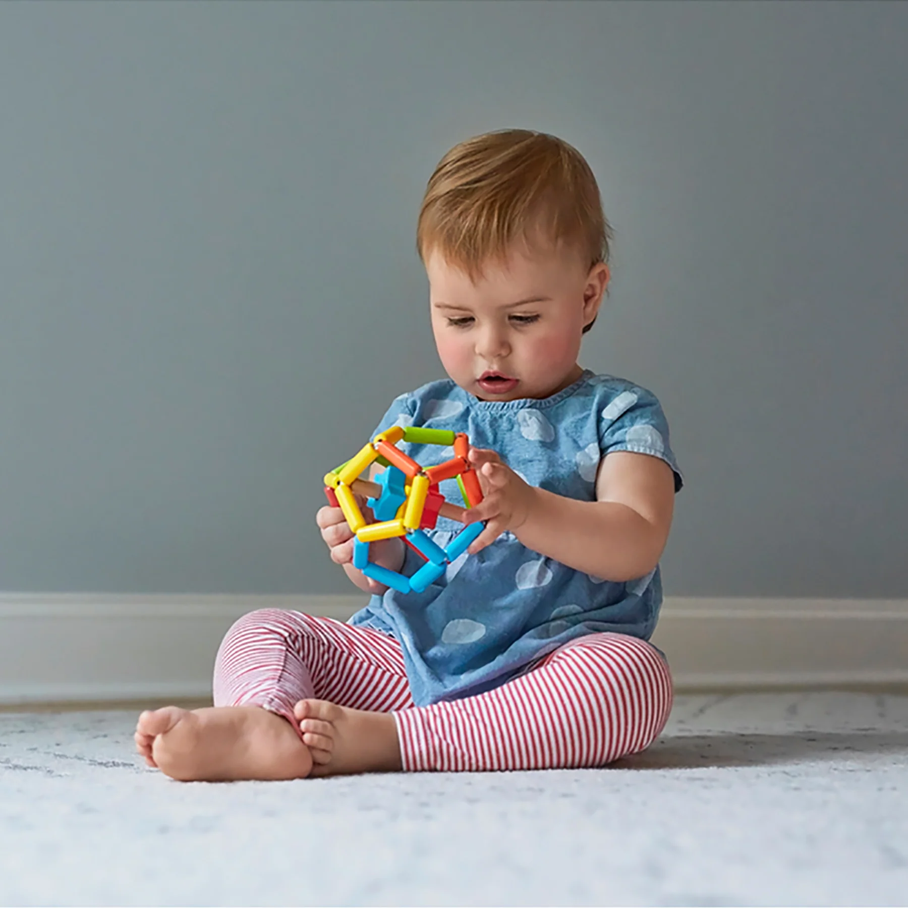 The Original Toy Company Baby What'zit Sensory Toy – Bright Colors - Image 3