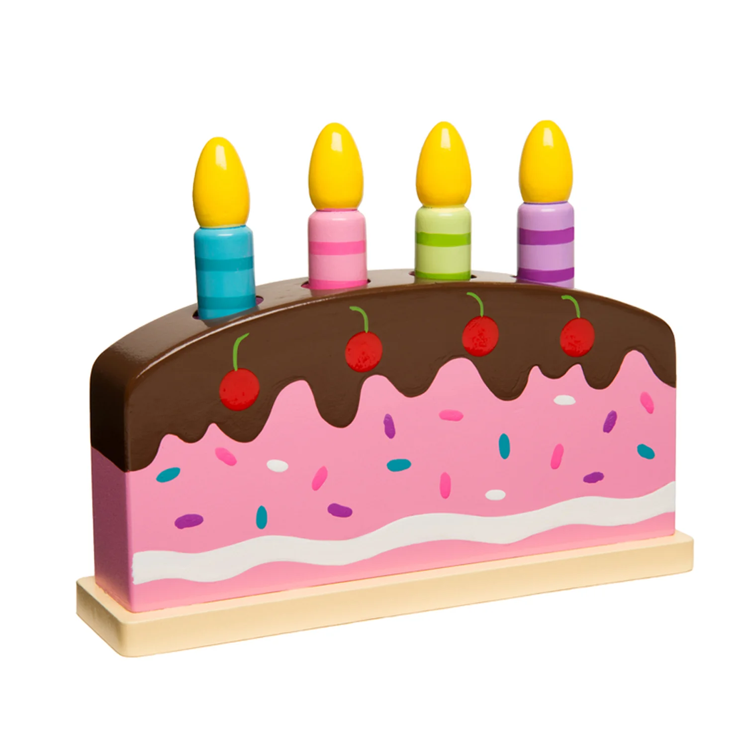 The Original Toy Company Wooden Pop Up Birthday Cake – Multicolor