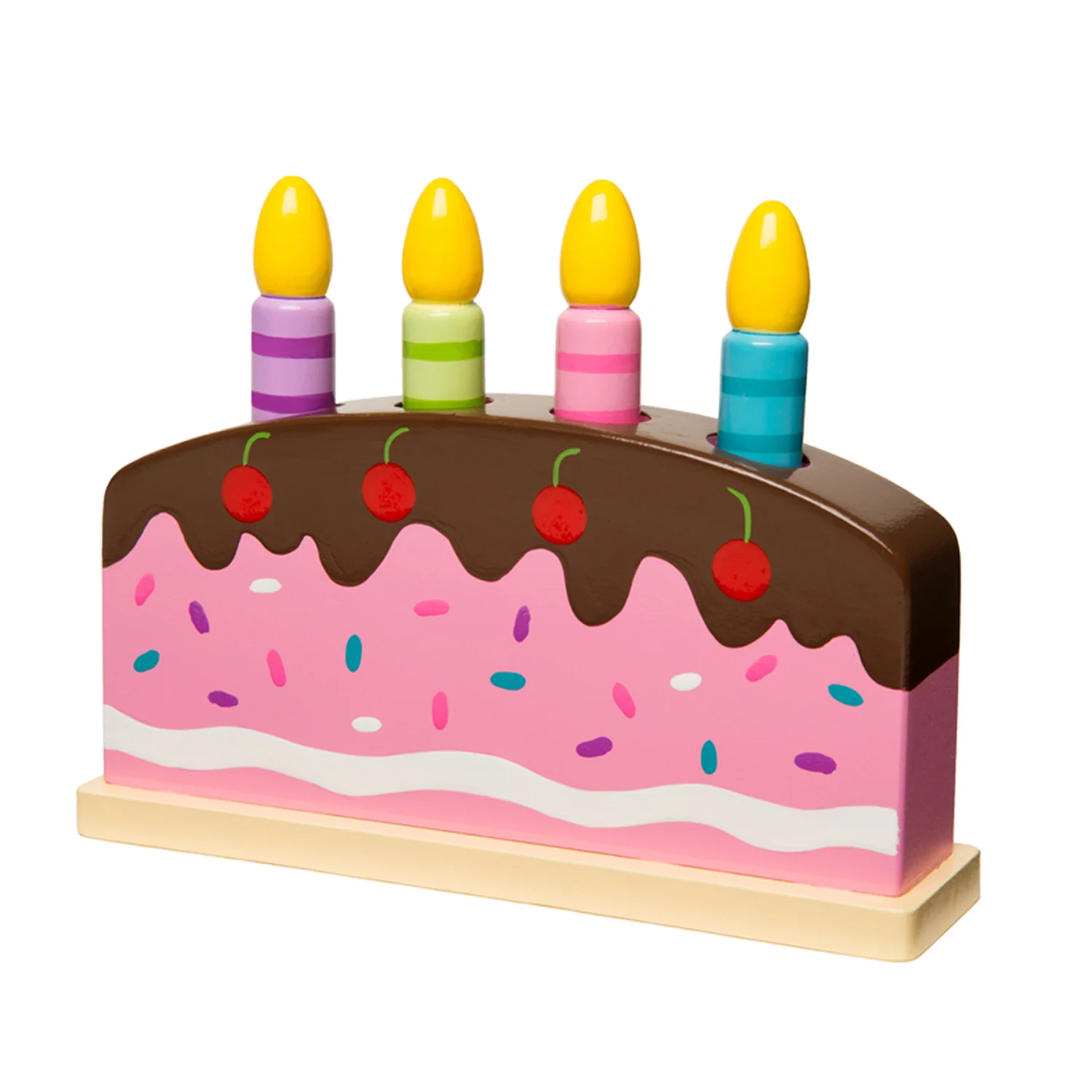 The Original Toy Company Wooden Pop Up Birthday Cake – Multicolor - Image 2