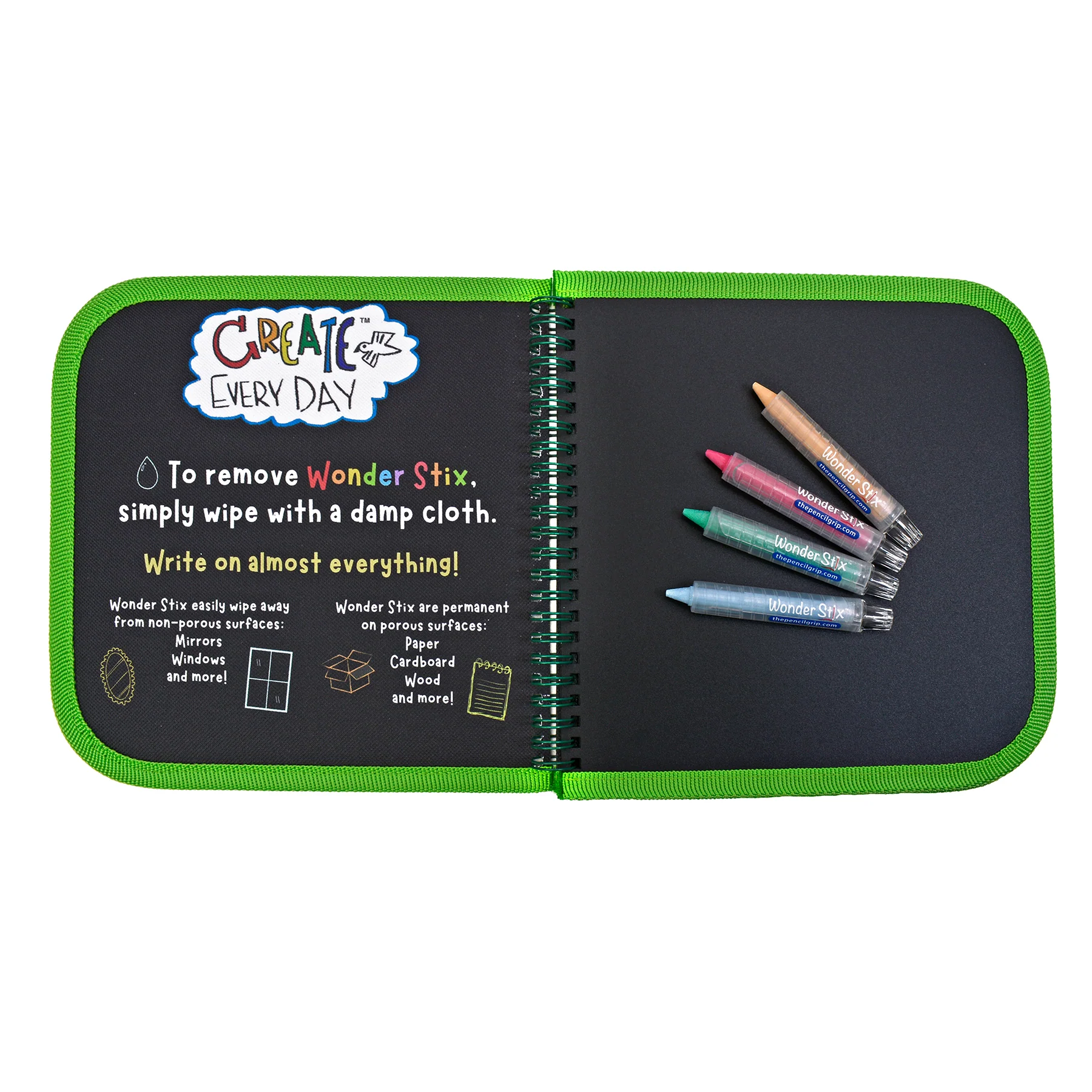 The Pencil Grip Sea Life Daily Doodler Activity Book with Wonder Stix - Assorted Colors - Image 5