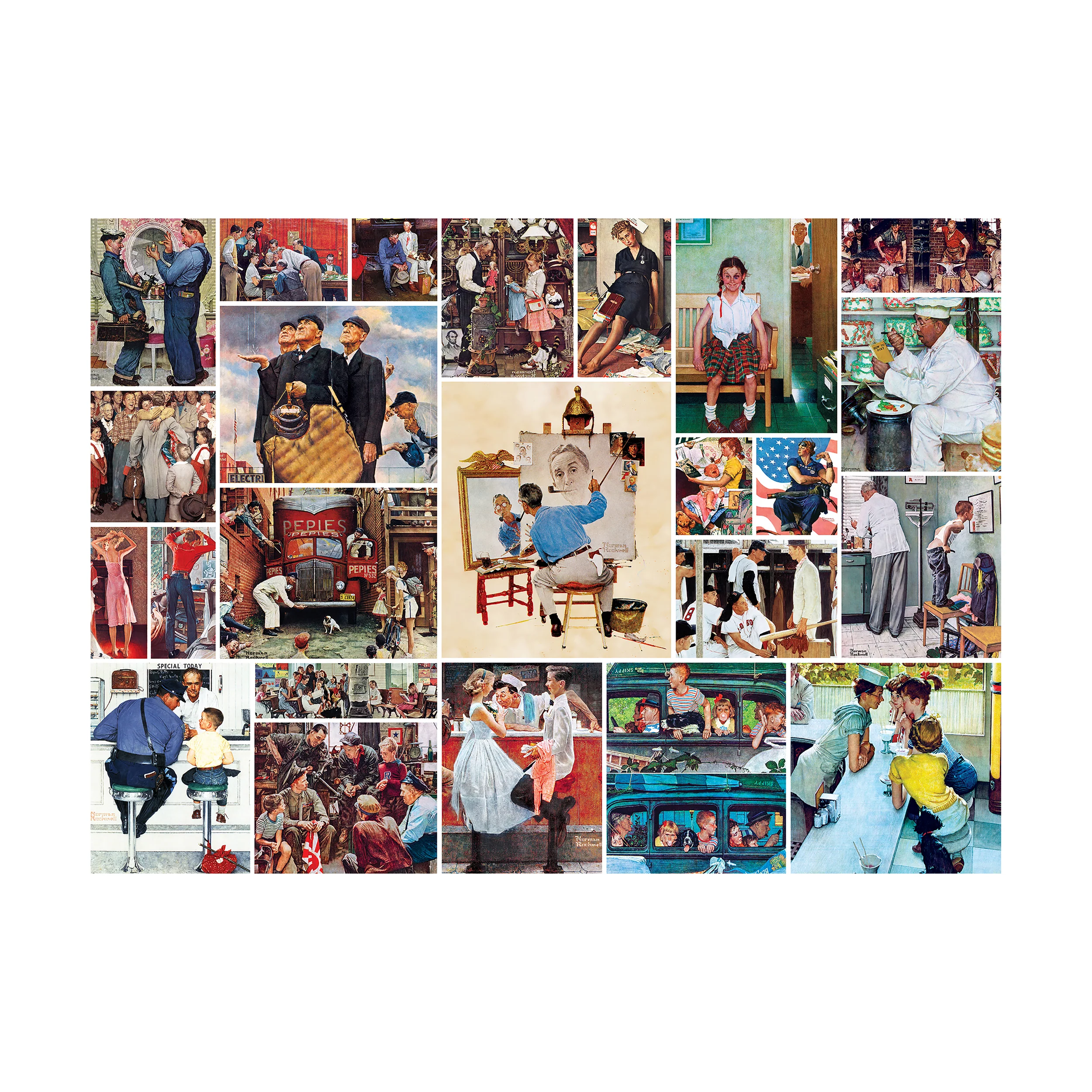 The Saturday Evening Post Norman Rockwell Collage Puzzle - 1000 pc - Image 2