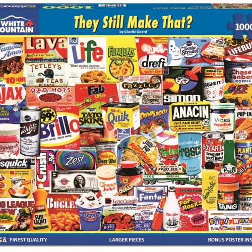 White Mountain Retro Snack Time Jigsaw Puzzle - 1000 pc - Image 2