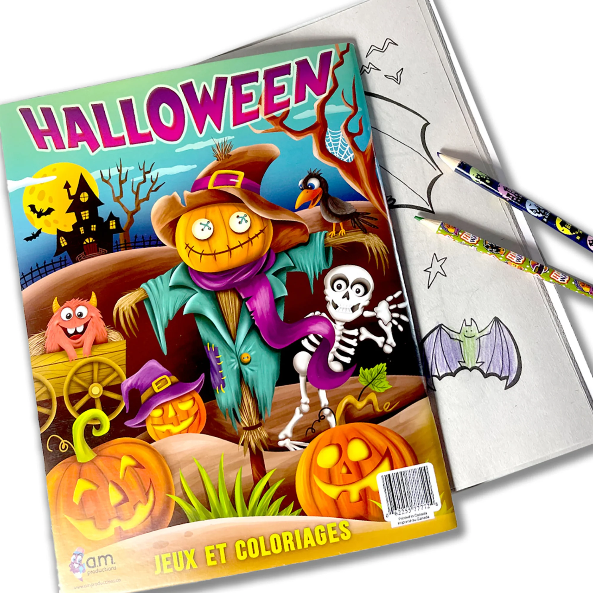 Three Little Twigs: Halloween 8pc Coloring Book & Pencil Bundle, Ages 3+ - Image 3