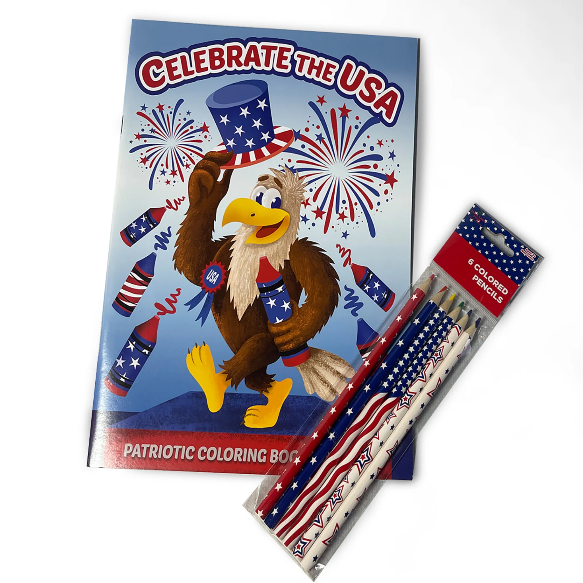 Three Little Twigs Patriotic 8-Piece Coloring Book Bundle for Kids Ages 3+ - Image 2