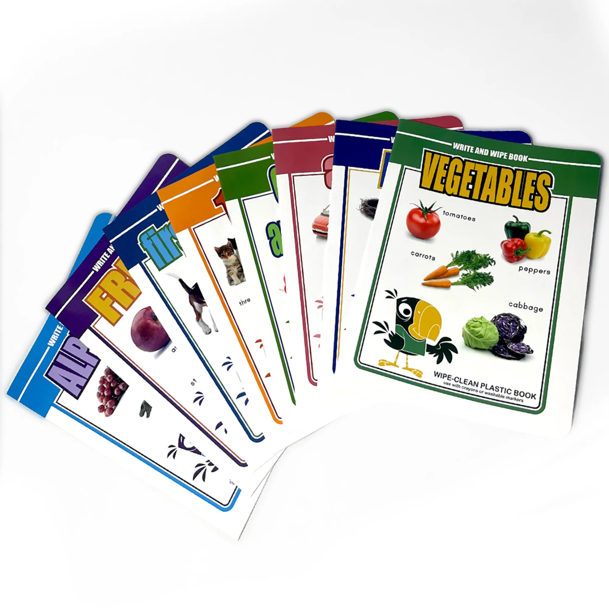 Three Little Twigs Write & Wipe - 8pk Assorted Reusable Educational Books - Image 4