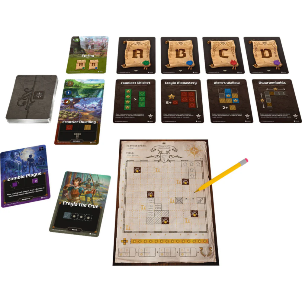Cartographers Heroes Board Game: Map Drawing Strategy Sequel - Image 2